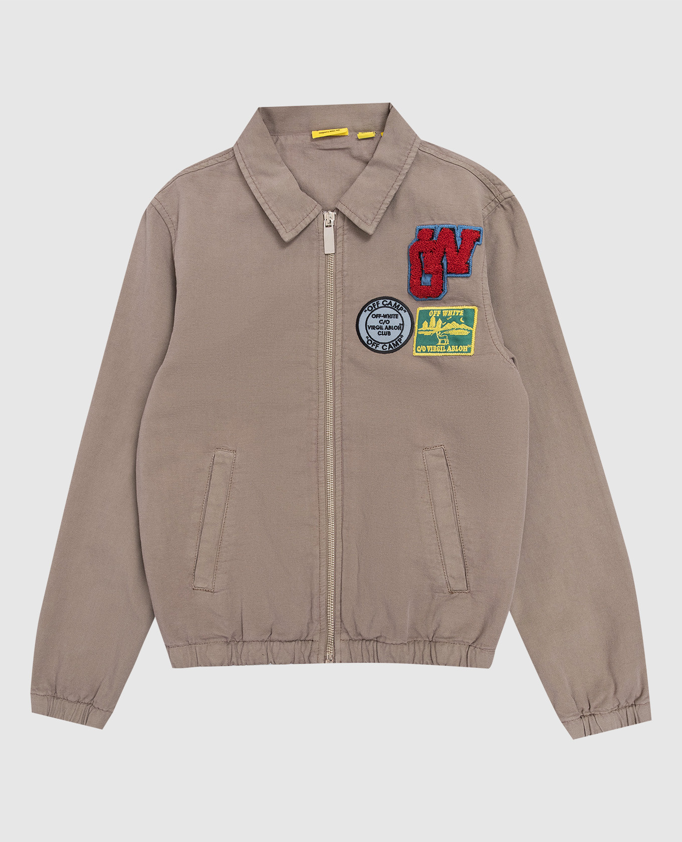 Children's brown jacket with logo patch Off-White
Children's brown jacket with logo patch Off-White