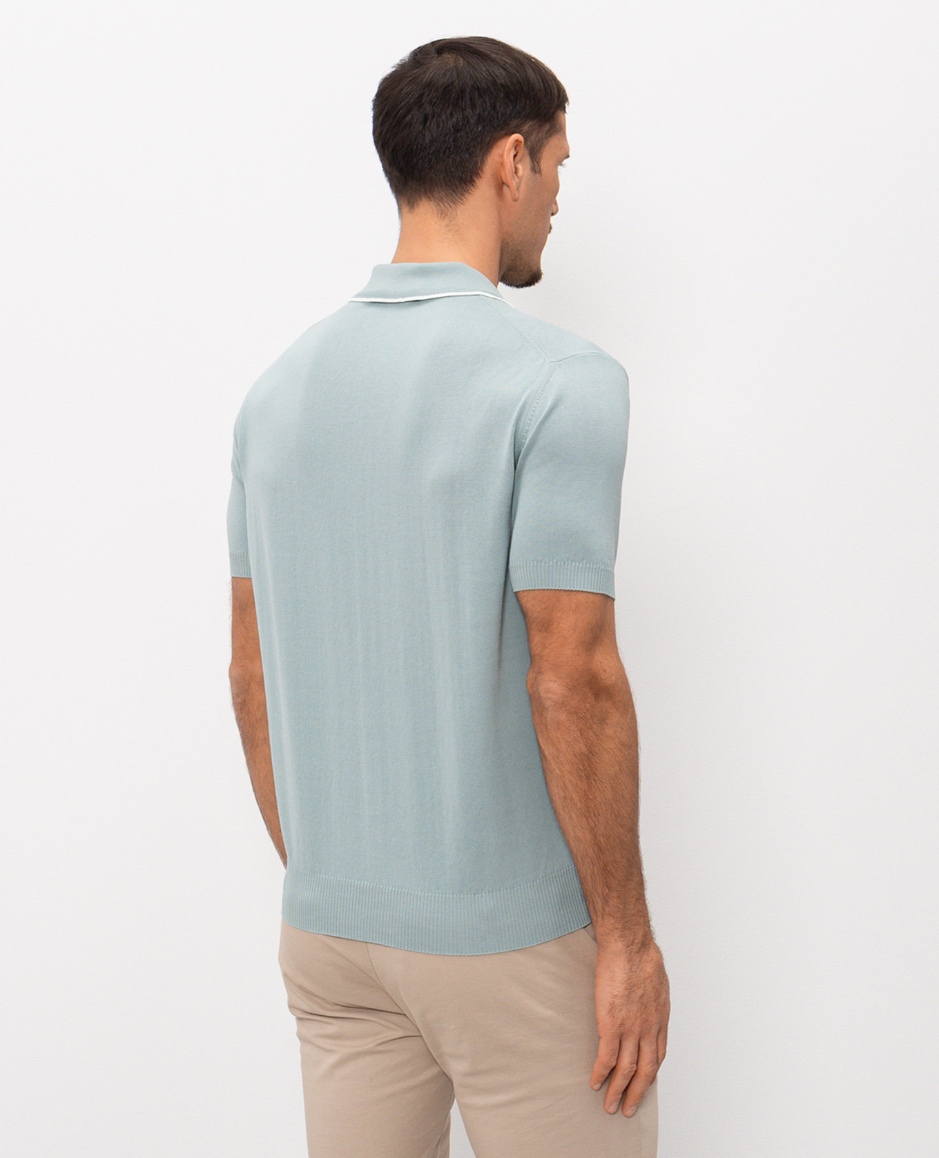 Green cotton polo shirt Canali
Green cotton polo shirt Canali