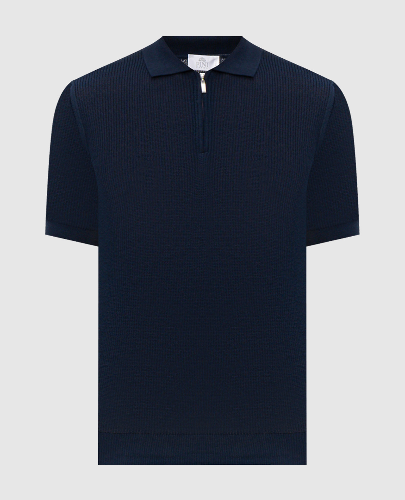 Blue polo with zipper Pini Parma
Blue polo with zipper Pini Parma