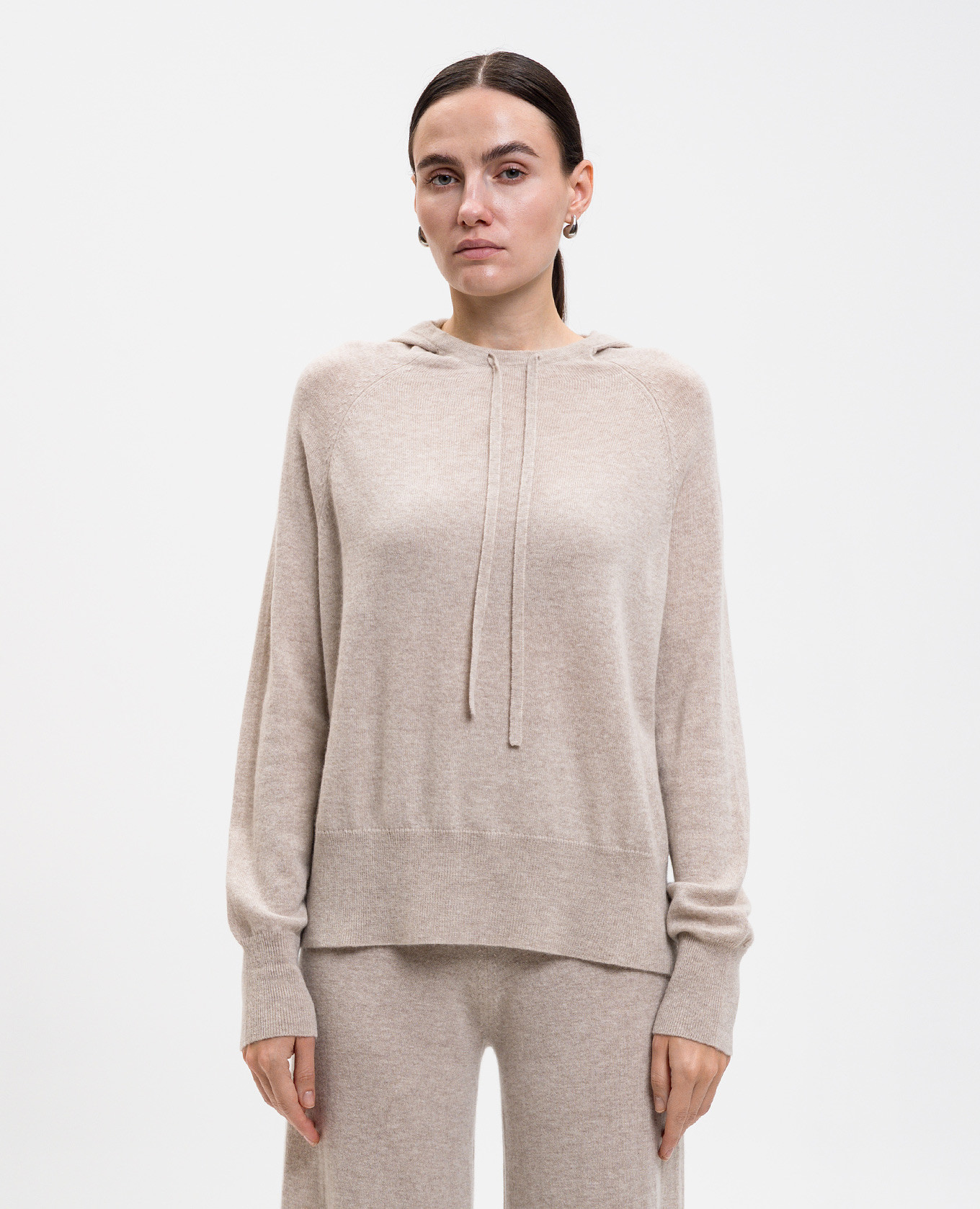 Beige wool and cashmere hoodie Allude
Beige wool and cashmere hoodie Allude