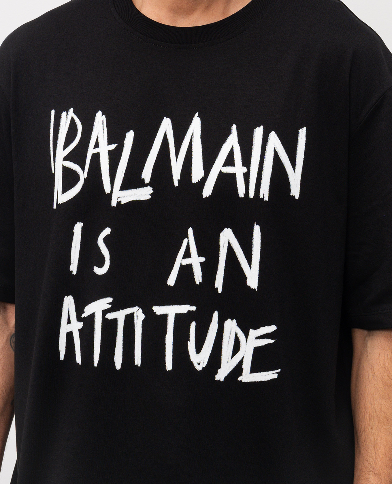 Black t-shirt with logo print Balmain
Black t-shirt with logo print Balmain