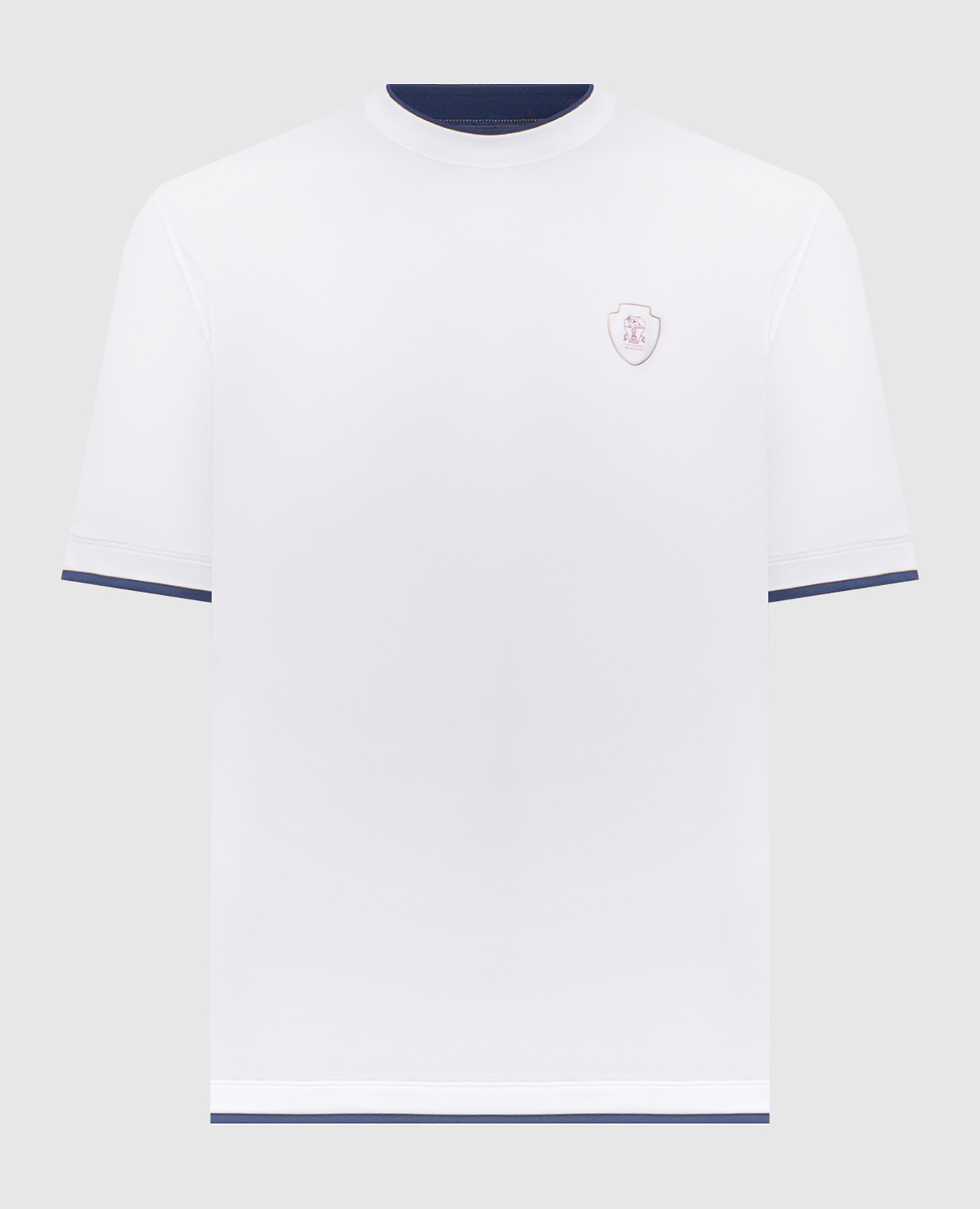 White T-shirt with logo print Brunello Cucinelli
White T-shirt with logo print Brunello Cucinelli