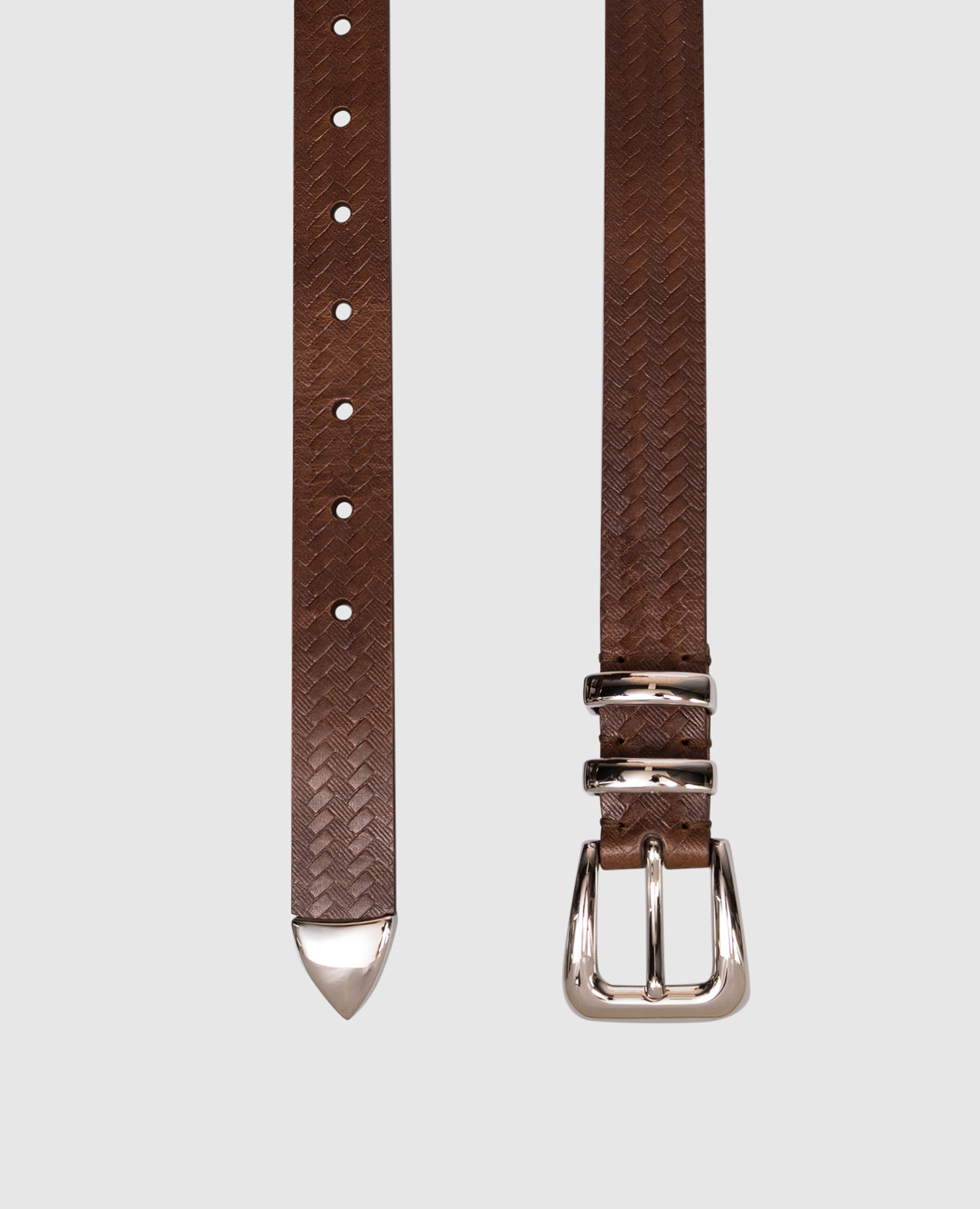 Brown leather belt with brand embossing Brunello Cucinelli
Brown leather belt with brand embossing Brunello Cucinelli