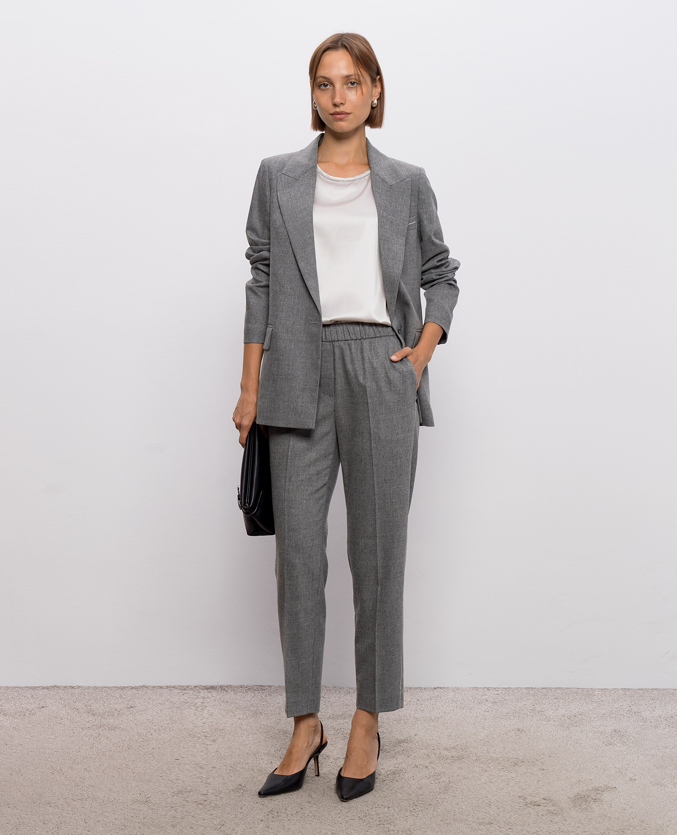 Gray silk top Peserico, Grey
Gray silk top Peserico, Grey