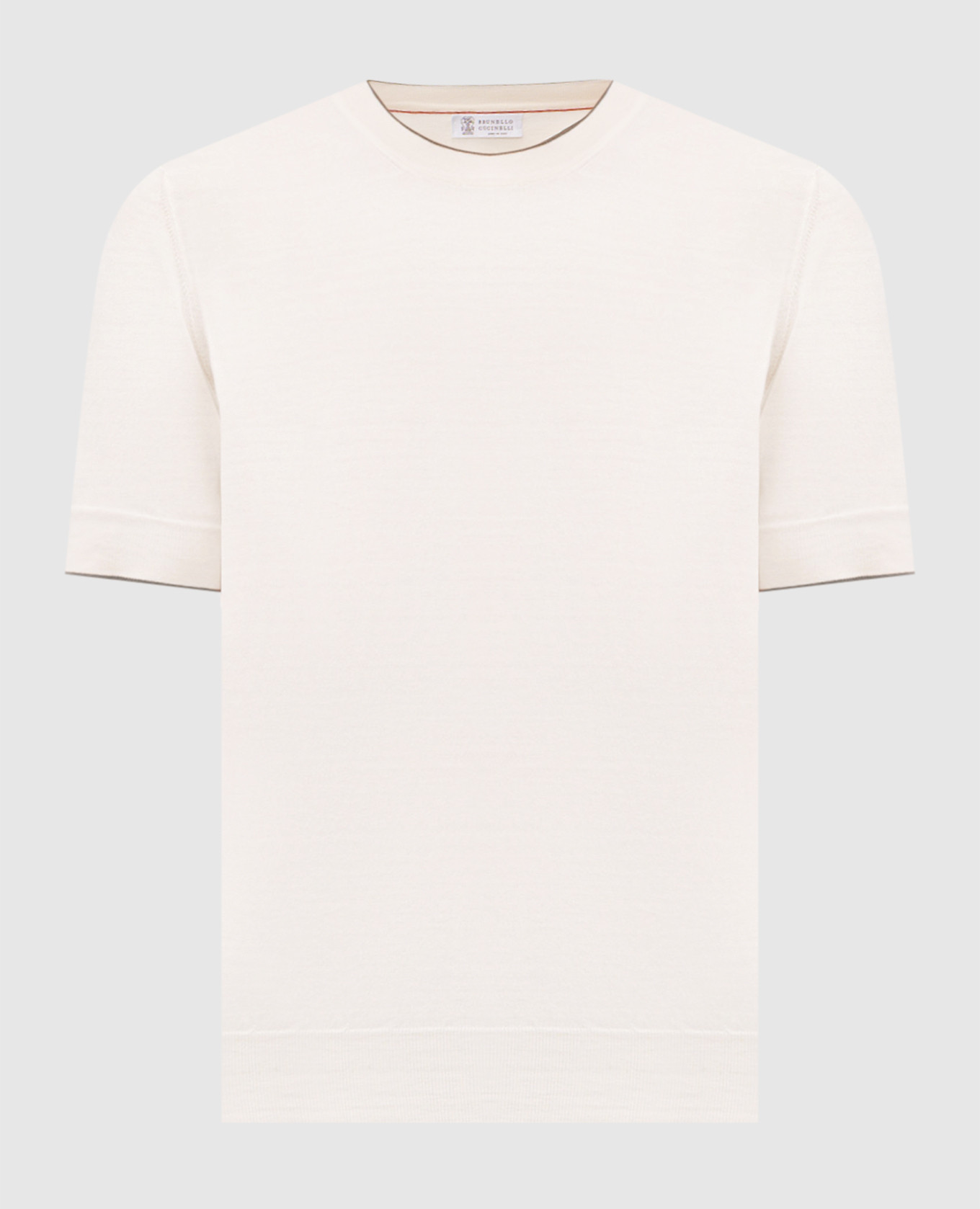 Ivory T-shirt Brunello Cucinelli, Beige
Ivory T-shirt Brunello Cucinelli, Beige