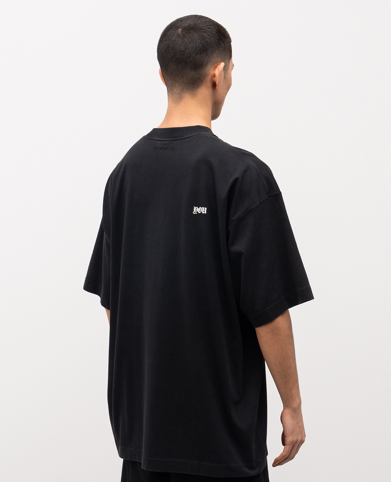 Black cotton T-shirt with contrast print Vetements
Black cotton T-shirt with contrast print Vetements