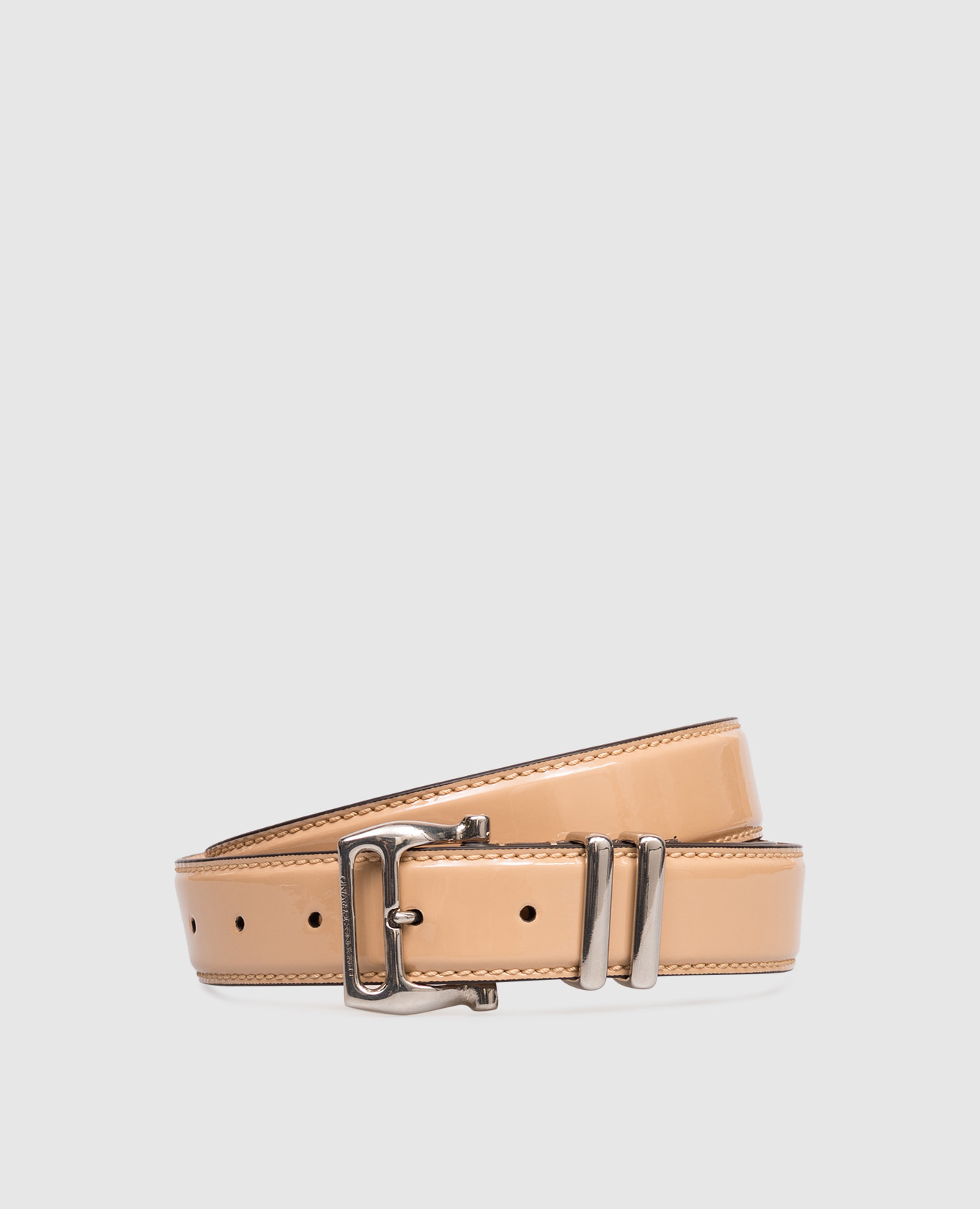 Beige patent leather belt Ermanno Scervino
Beige patent leather belt Ermanno Scervino