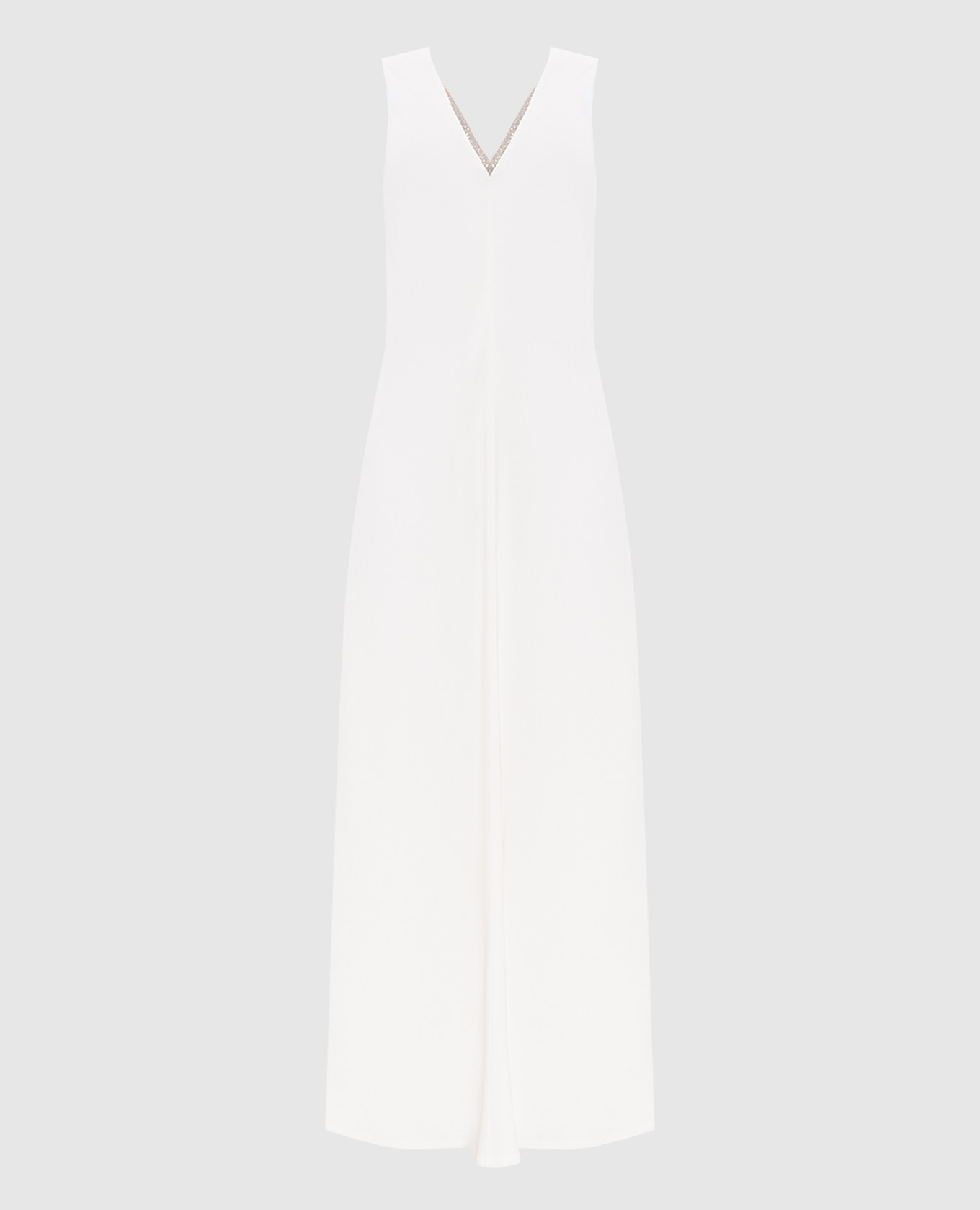 White maxi dress with monil chain Brunello Cucinelli
White maxi dress with monil chain Brunello Cucinelli