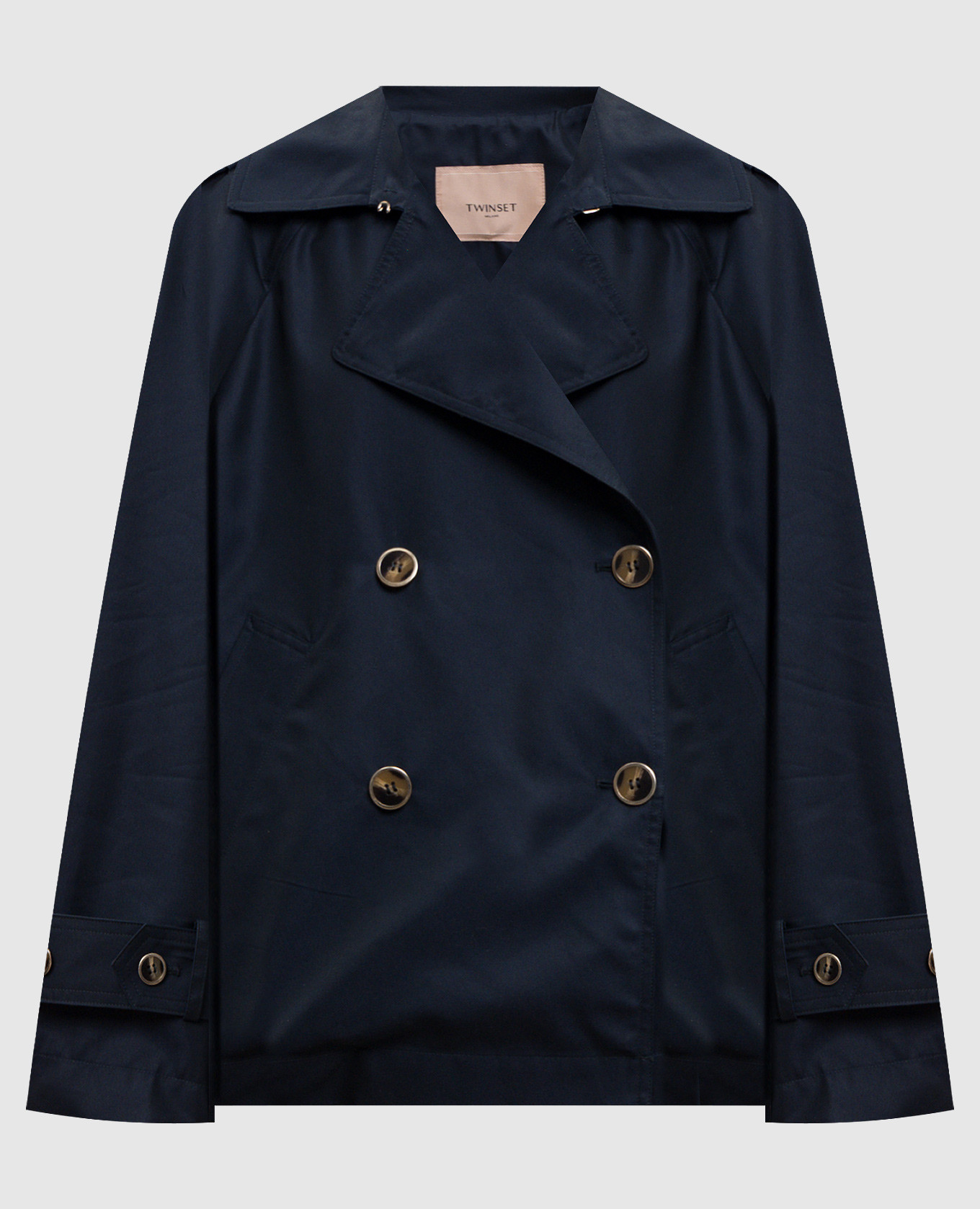 Blue cropped trench coat Twinset
Blue cropped trench coat Twinset