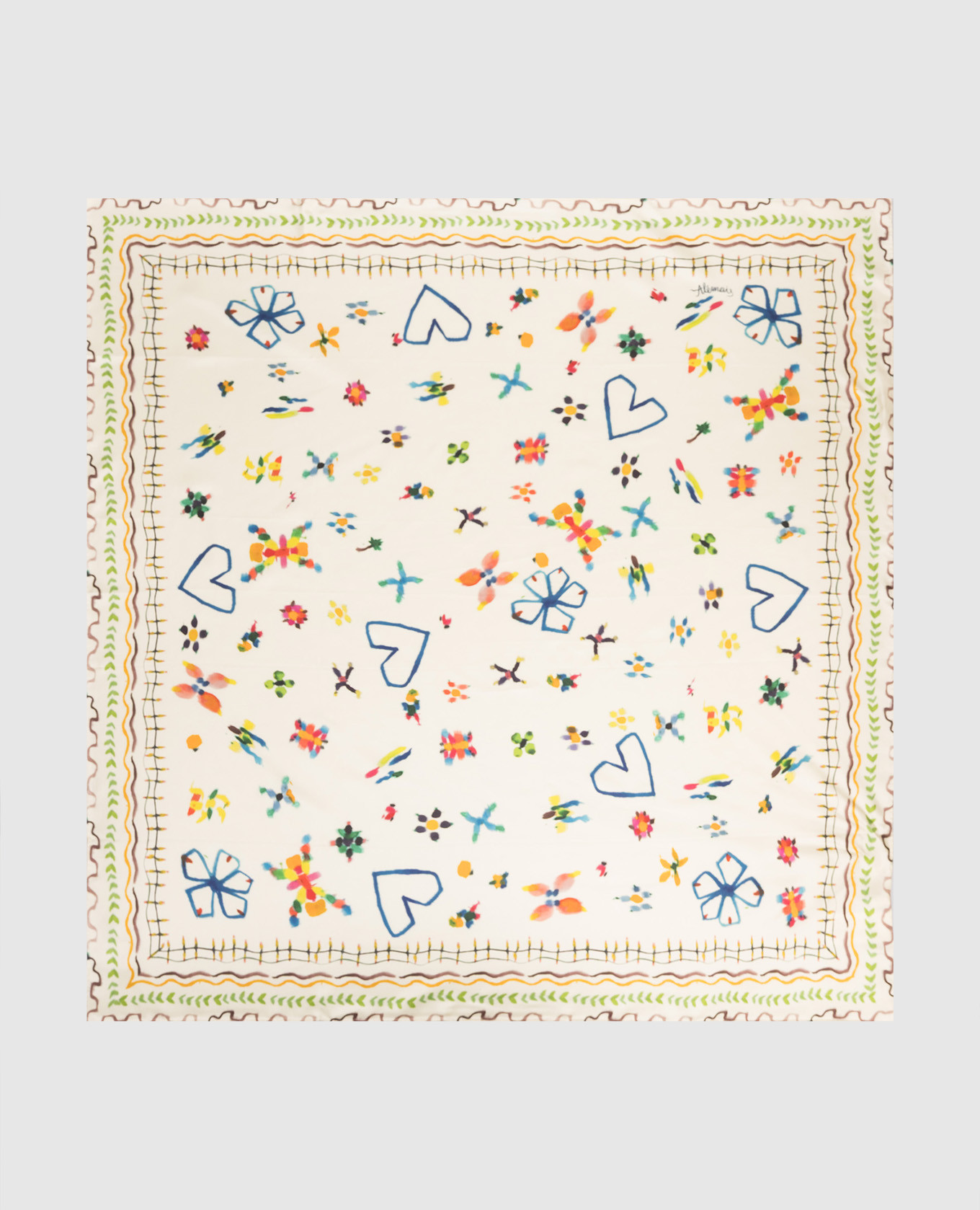 Beige Sidi silk scarf Alemais
Beige Sidi silk scarf Alemais