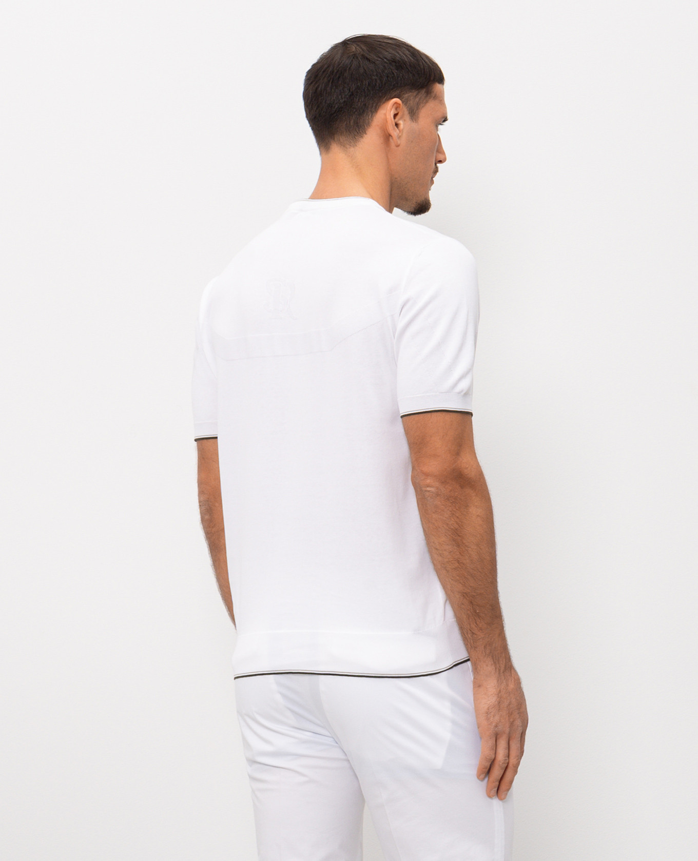 White T-shirt with monogram pattern Stefano Ricci
White T-shirt with monogram pattern Stefano Ricci