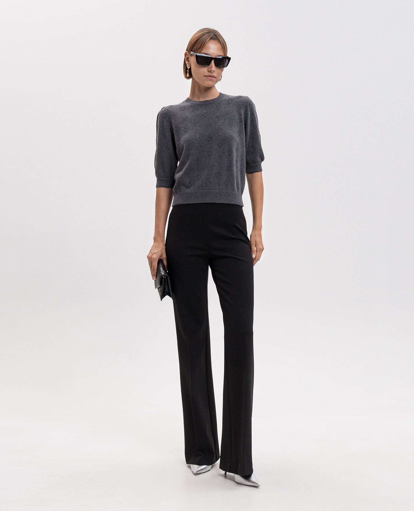 Gray cashmere top Twinset, Grey
Gray cashmere top Twinset, Grey