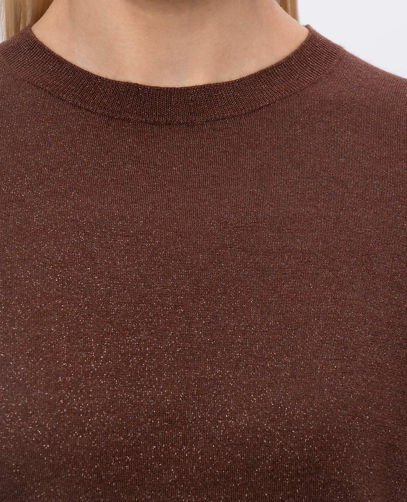 Brown cashmere and silk lurex t-shirt Brunello Cucinelli
Brown cashmere and silk lurex t-shirt Brunello Cucinelli