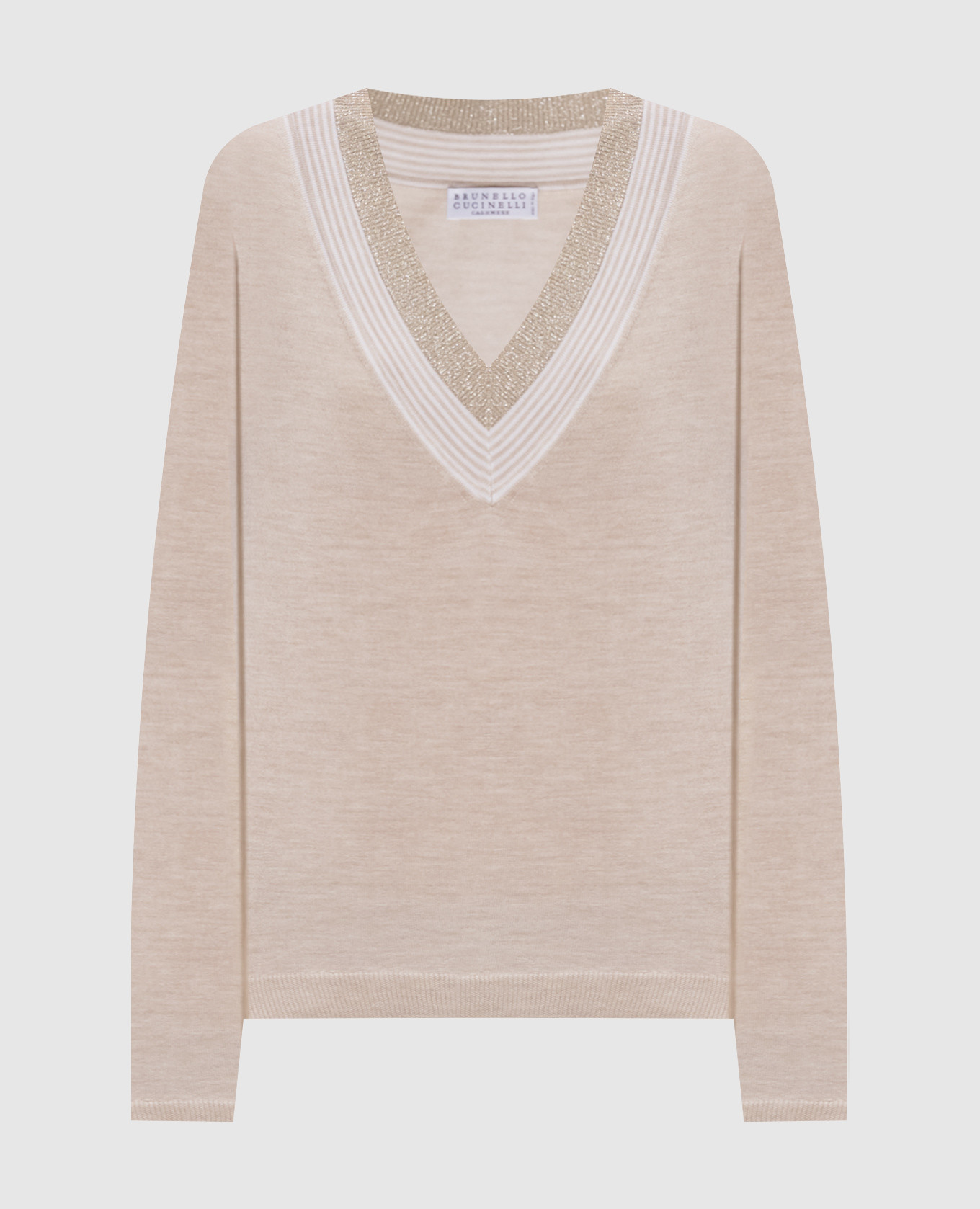 Beige cashmere and silk pullover with lurex Brunello Cucinelli
Beige cashmere and silk pullover with lurex Brunello Cucinelli
