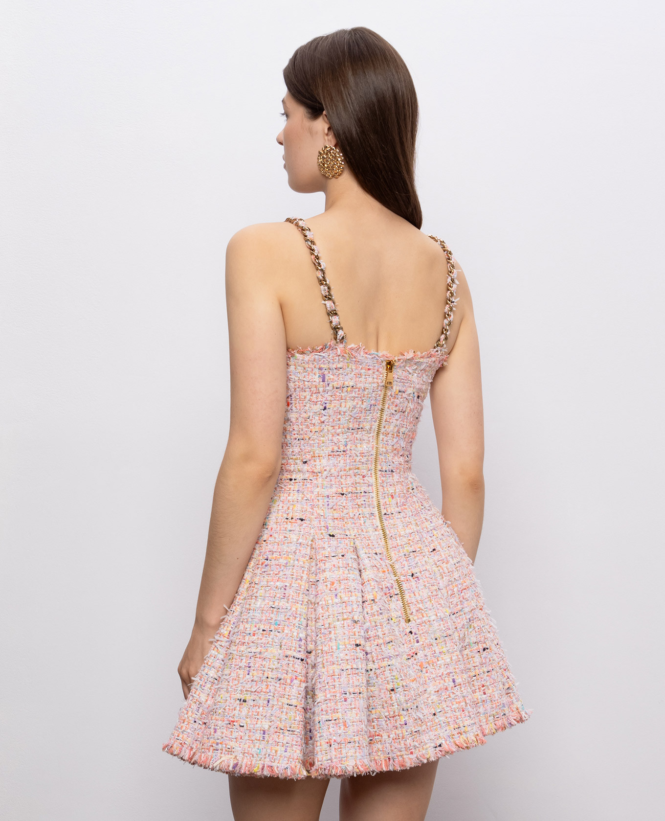 Pink tweed mini dress Balmain
Pink tweed mini dress Balmain