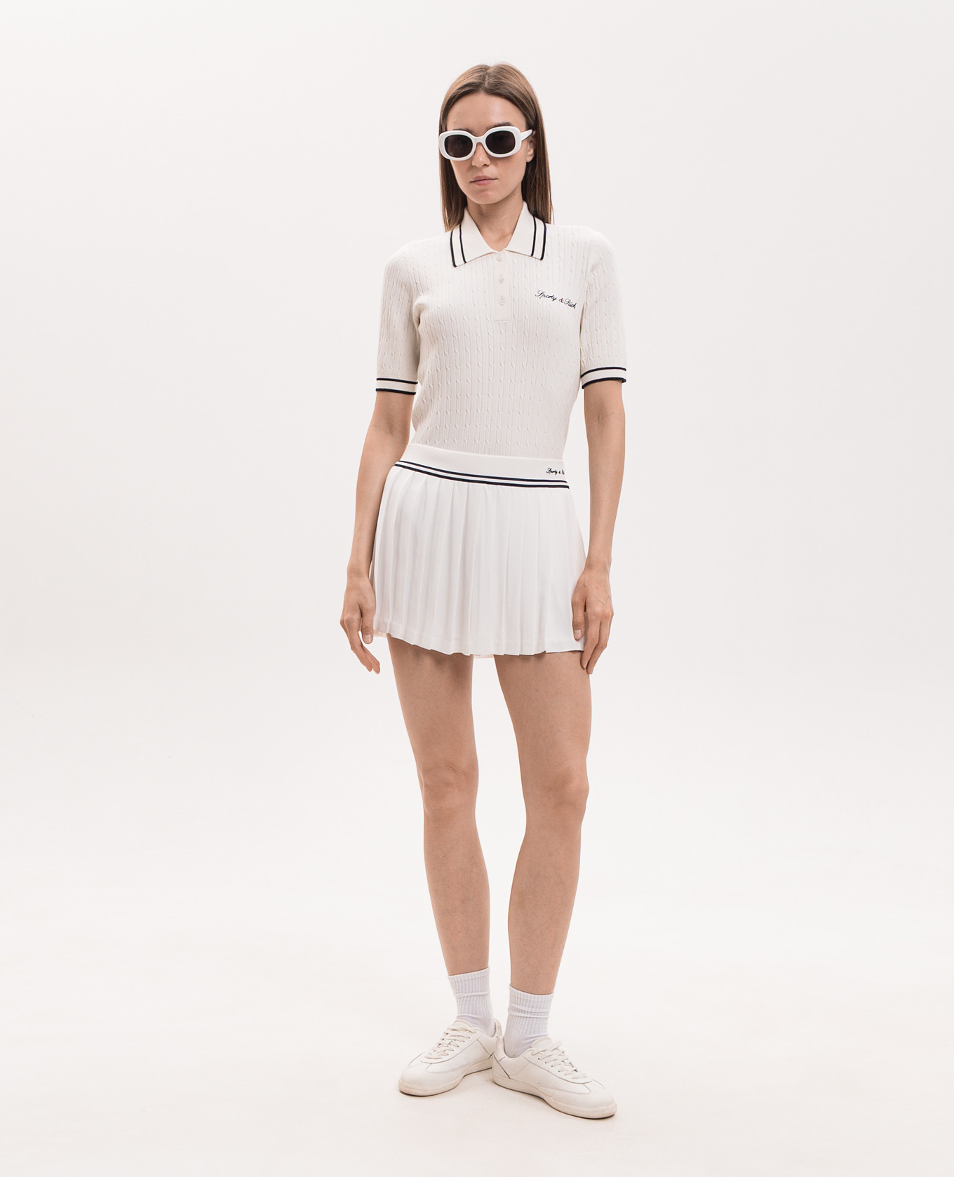 Ivory polo with embroidered logo Sporty & Rich, Beige
Ivory polo with embroidered logo Sporty & Rich, Beige