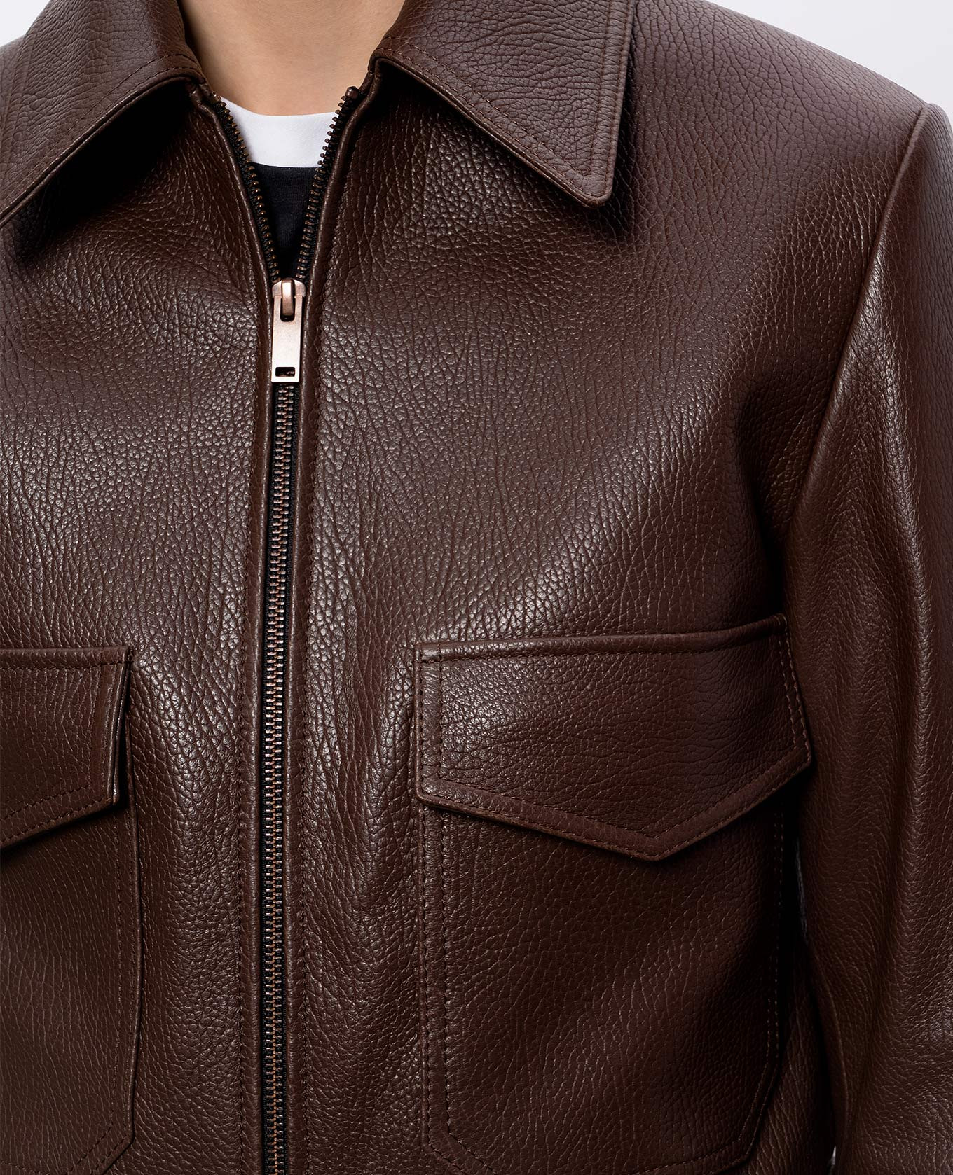 Brown cropped leather jacket Babe Pay Pls
Brown cropped leather jacket Babe Pay Pls