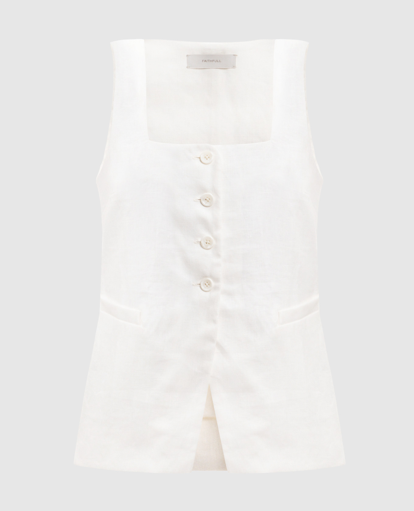 Jackie white linen vest Faithfull
Jackie white linen vest Faithfull