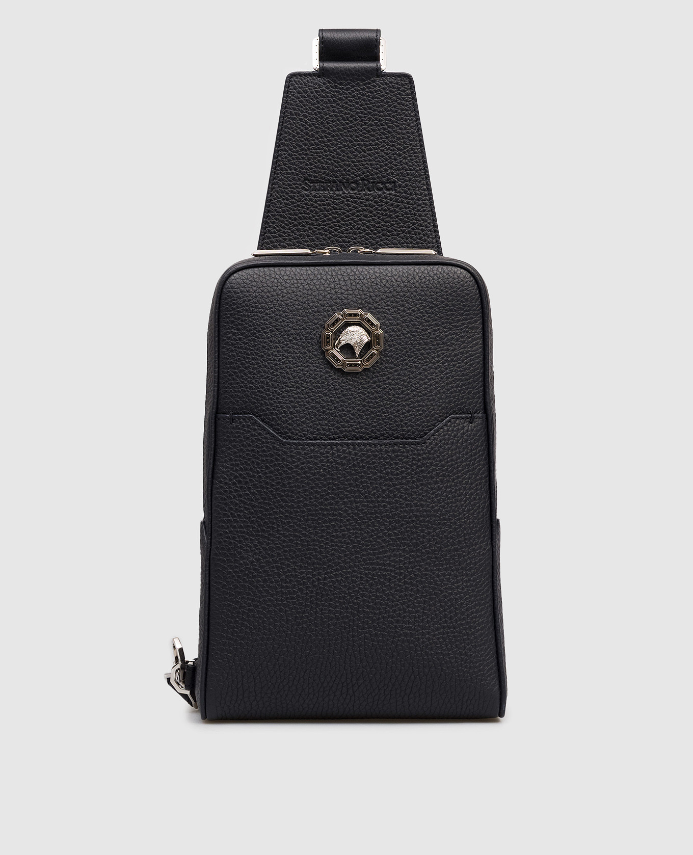Blue leather sling bag with emblem and logo Stefano Ricci
Blue leather sling bag with emblem and logo Stefano Ricci