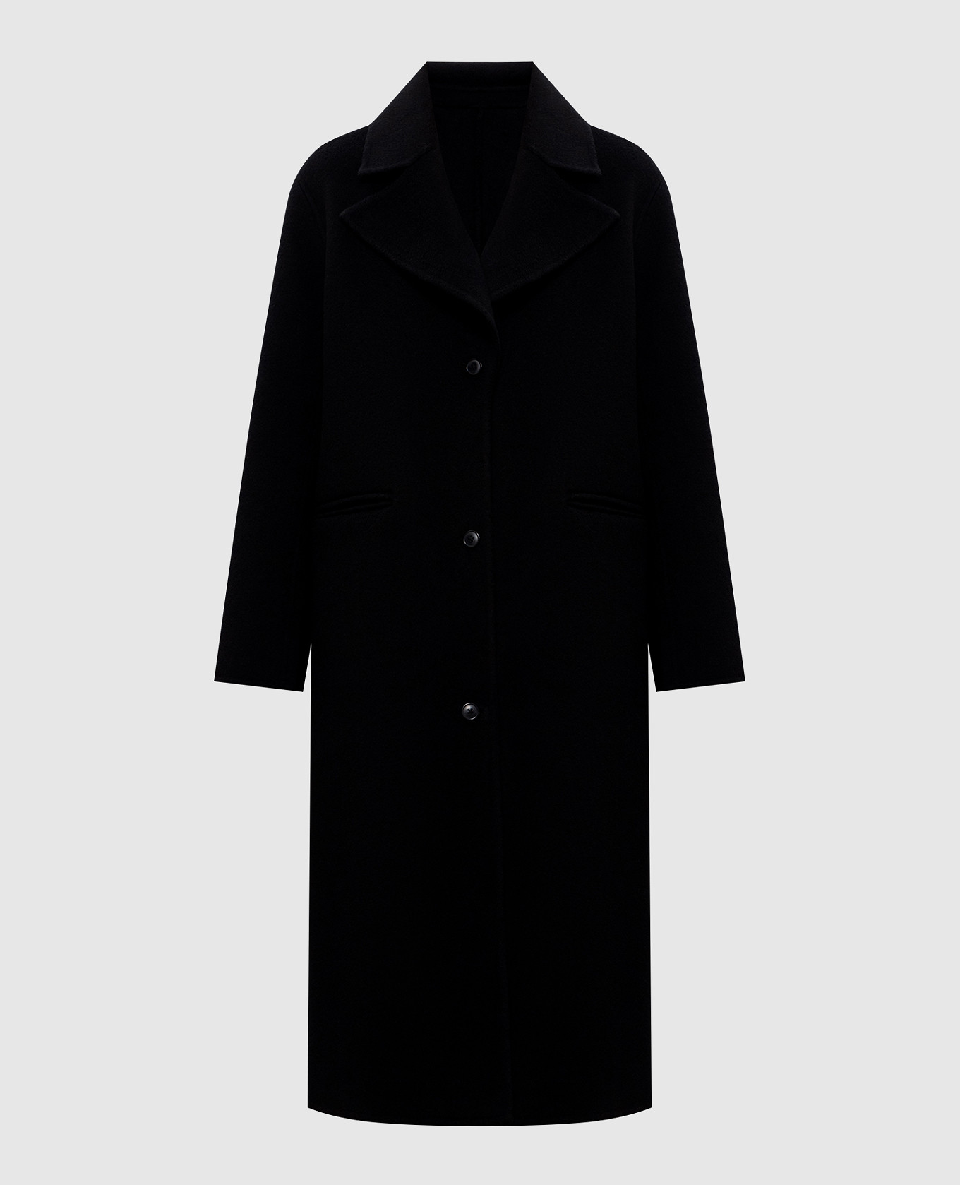 Black VITTO coat made of wool and cashmere Loulou de Saison
Black VITTO coat made of wool and cashmere Loulou de Saison