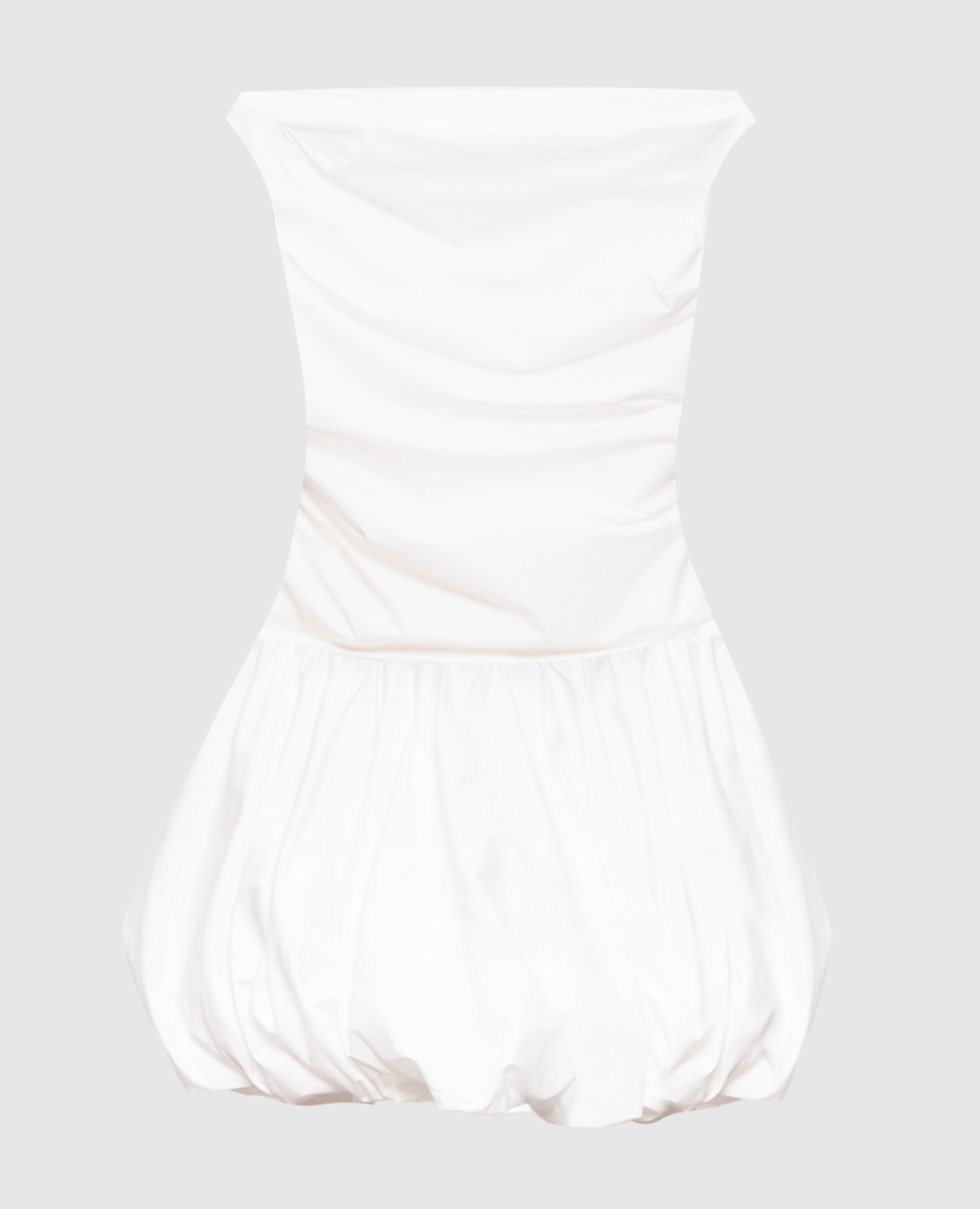 White Salina dress with drapery Simkhai
White Salina dress with drapery Simkhai