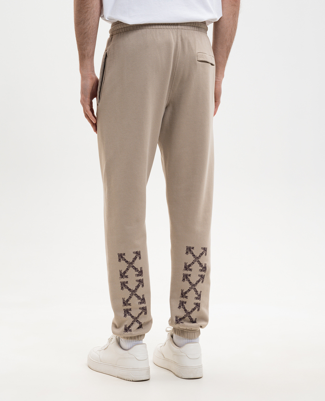Beige joggers with logo print Off-White
Beige joggers with logo print Off-White