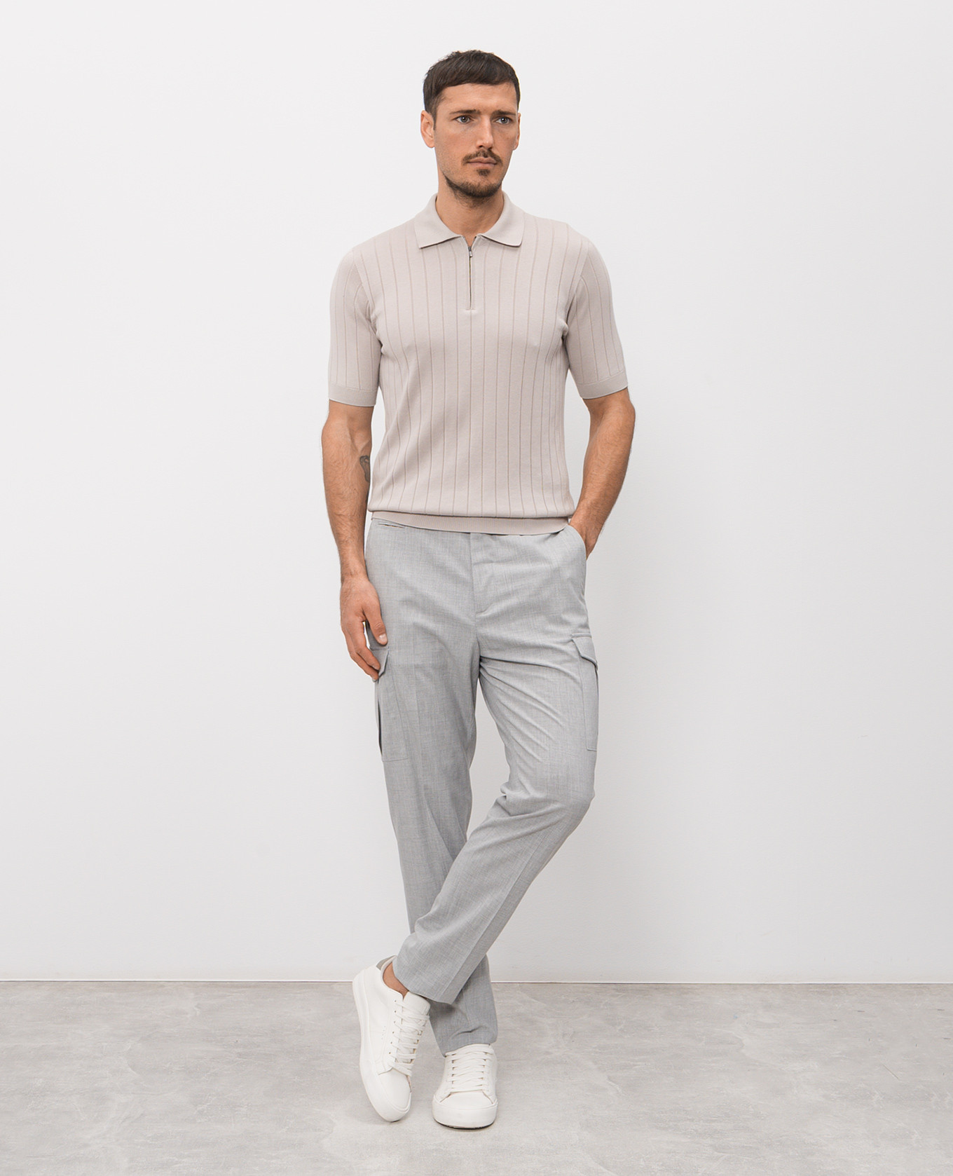 Beige silk polo Peserico
Beige silk polo Peserico