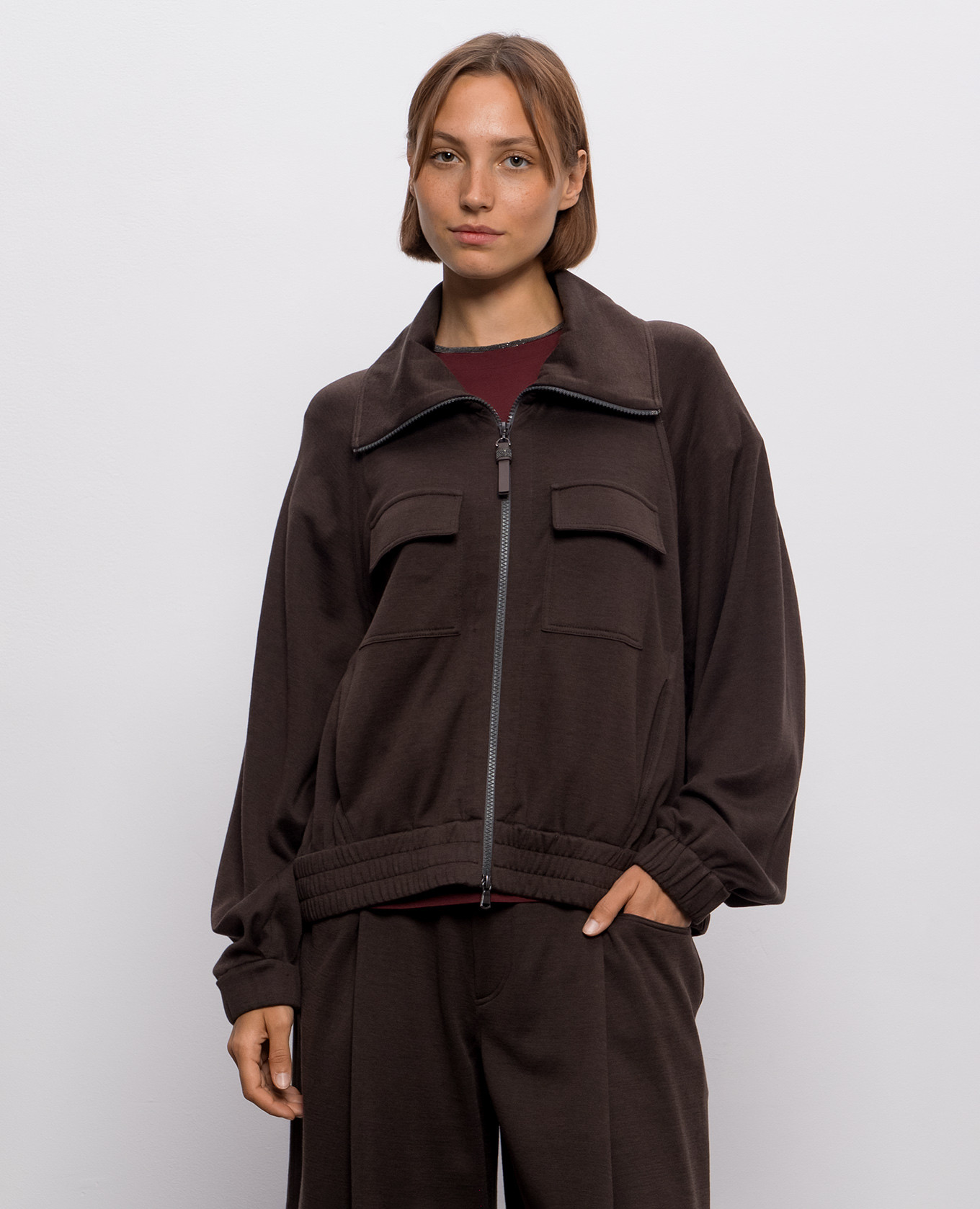 Brown sports jacket with silk Brunello Cucinelli
Brown sports jacket with silk Brunello Cucinelli