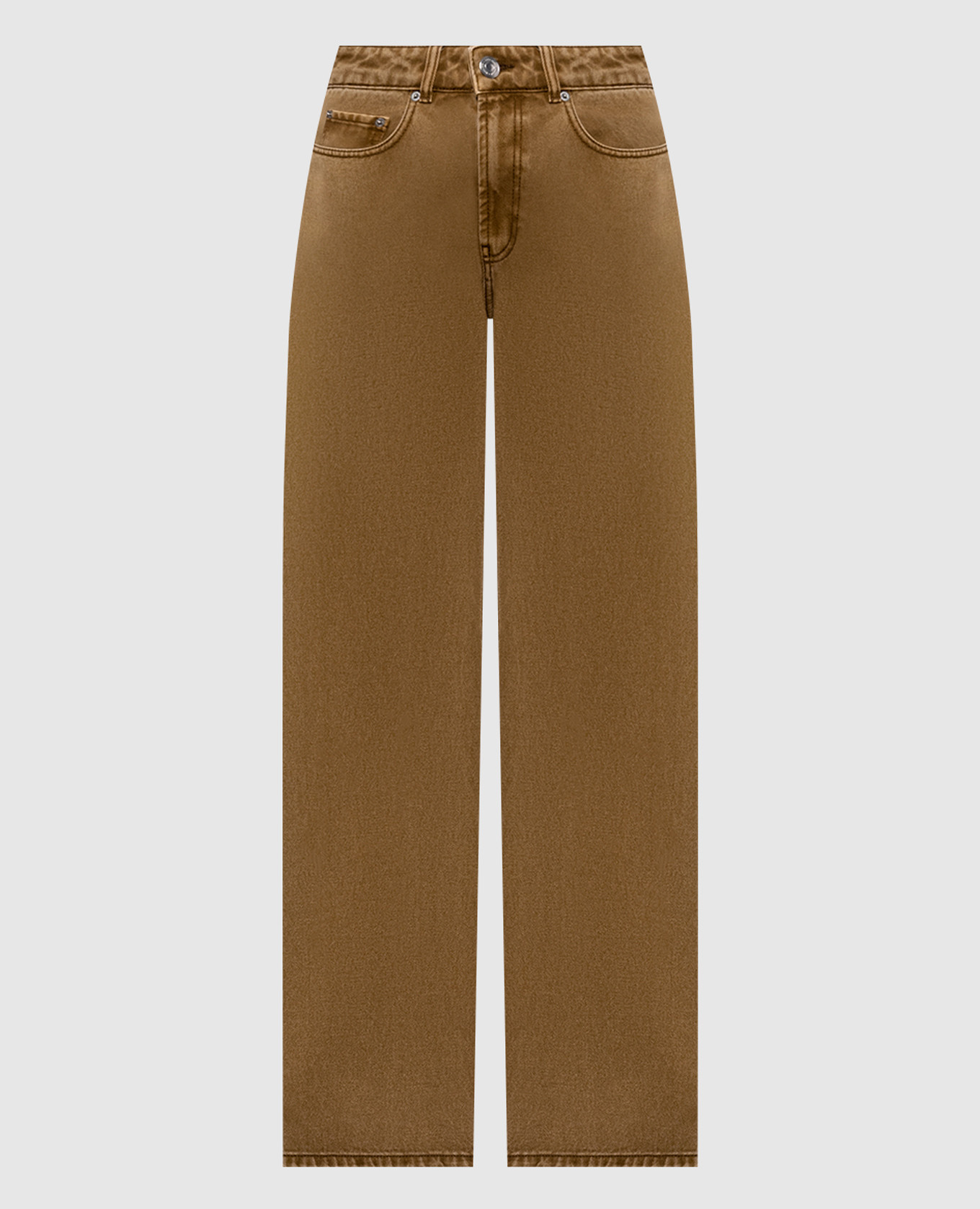 Brown jeans with logo patch Ami Paris
Brown jeans with logo patch Ami Paris