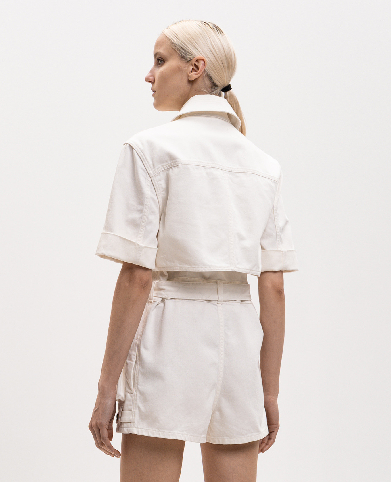 Ivory denim jumpsuit Balmain, Beige
Ivory denim jumpsuit Balmain, Beige