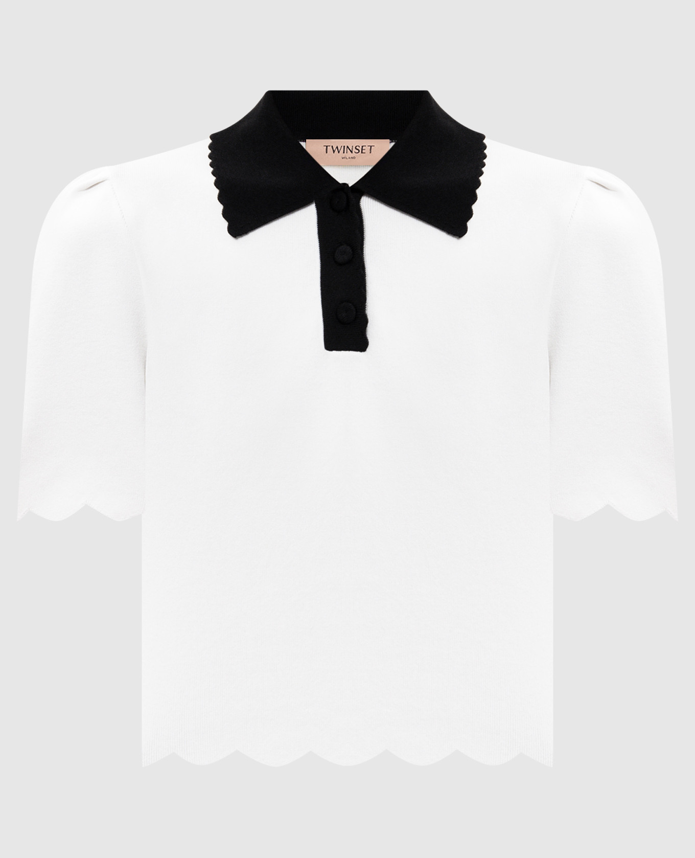 White polo shirt with logo Twinset
White polo shirt with logo Twinset