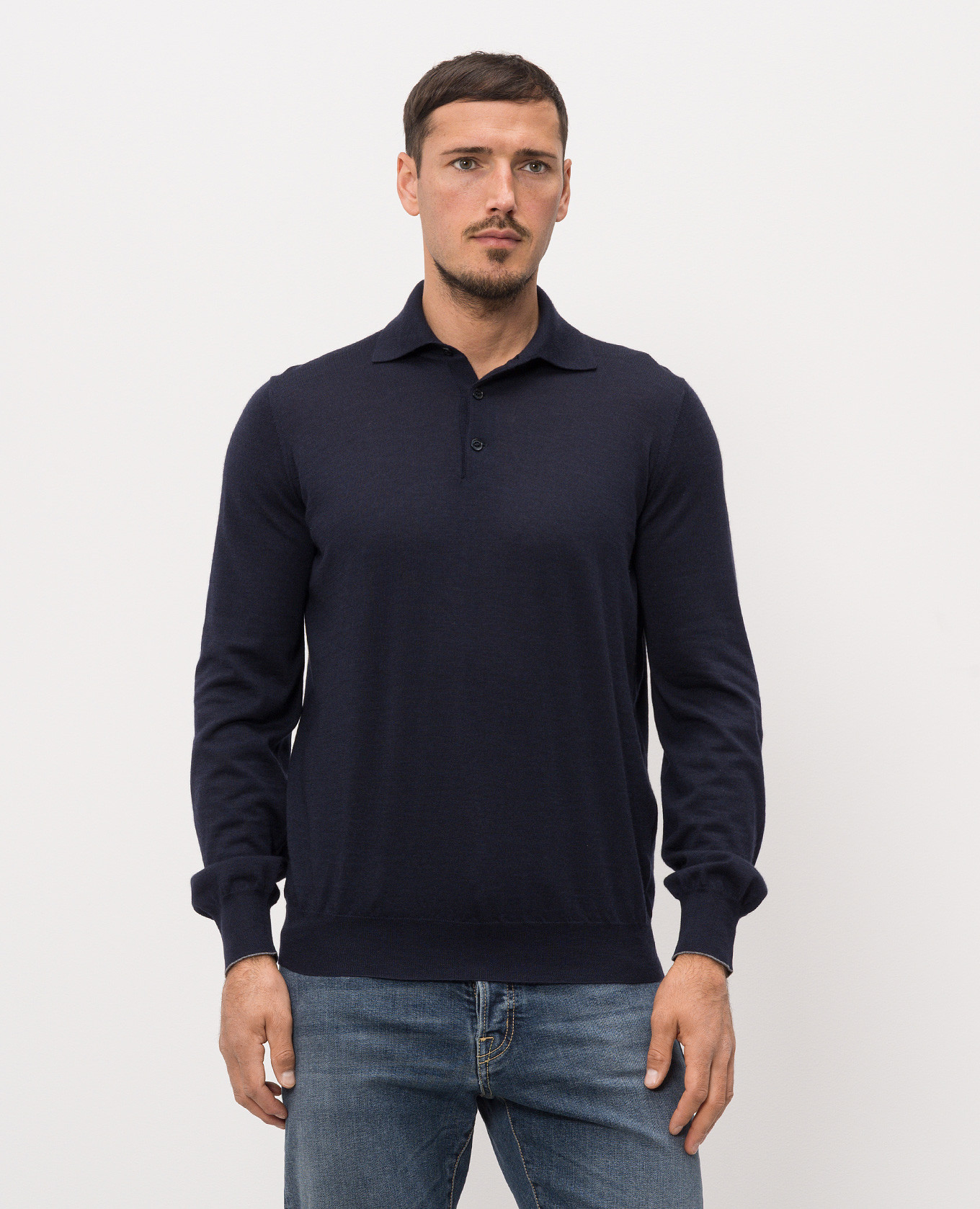 Blue wool and cashmere polo shirt Brunello Cucinelli
Blue wool and cashmere polo shirt Brunello Cucinelli