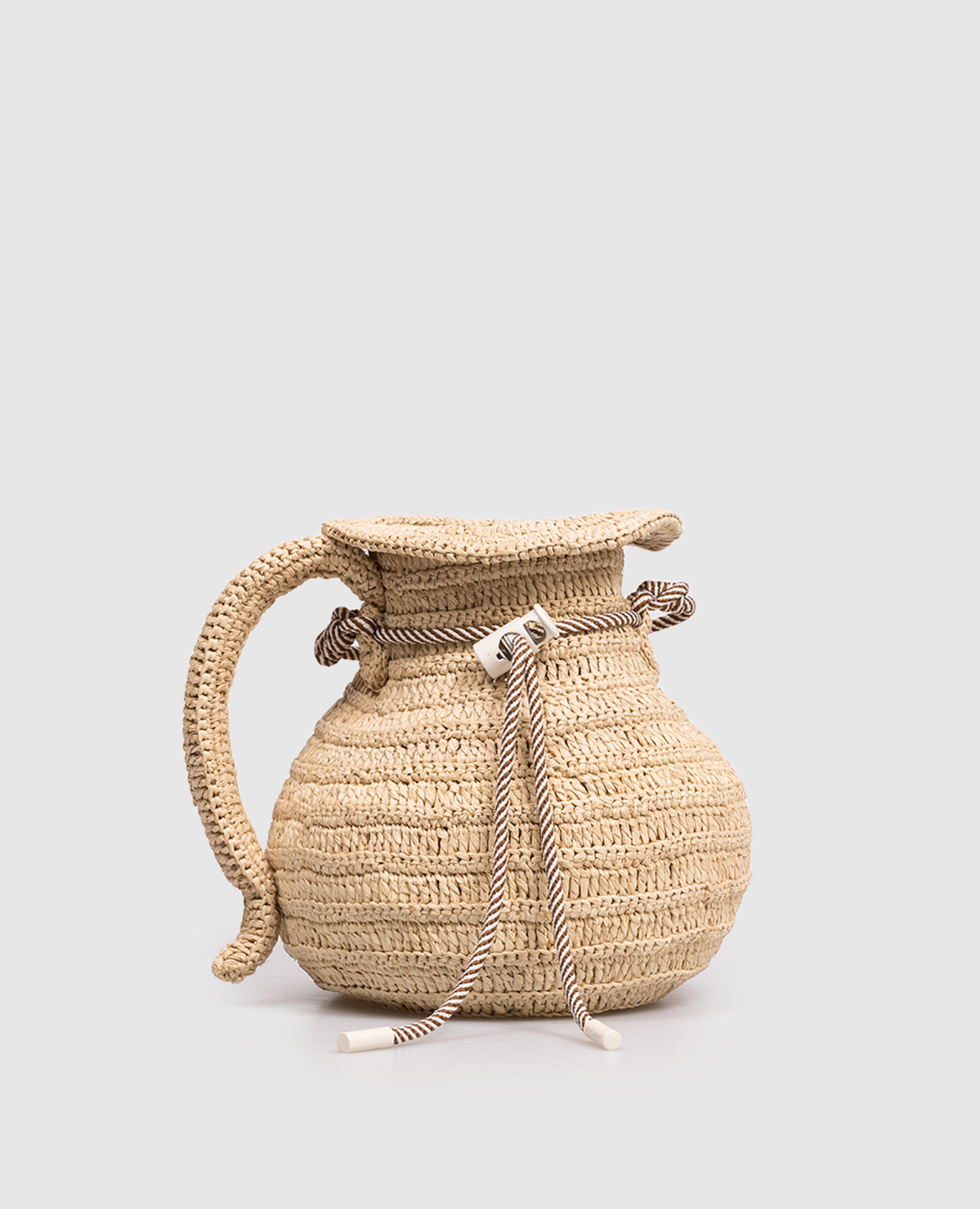 Michelle beige raffia jug bag with logo Alemais
Michelle beige raffia jug bag with logo Alemais