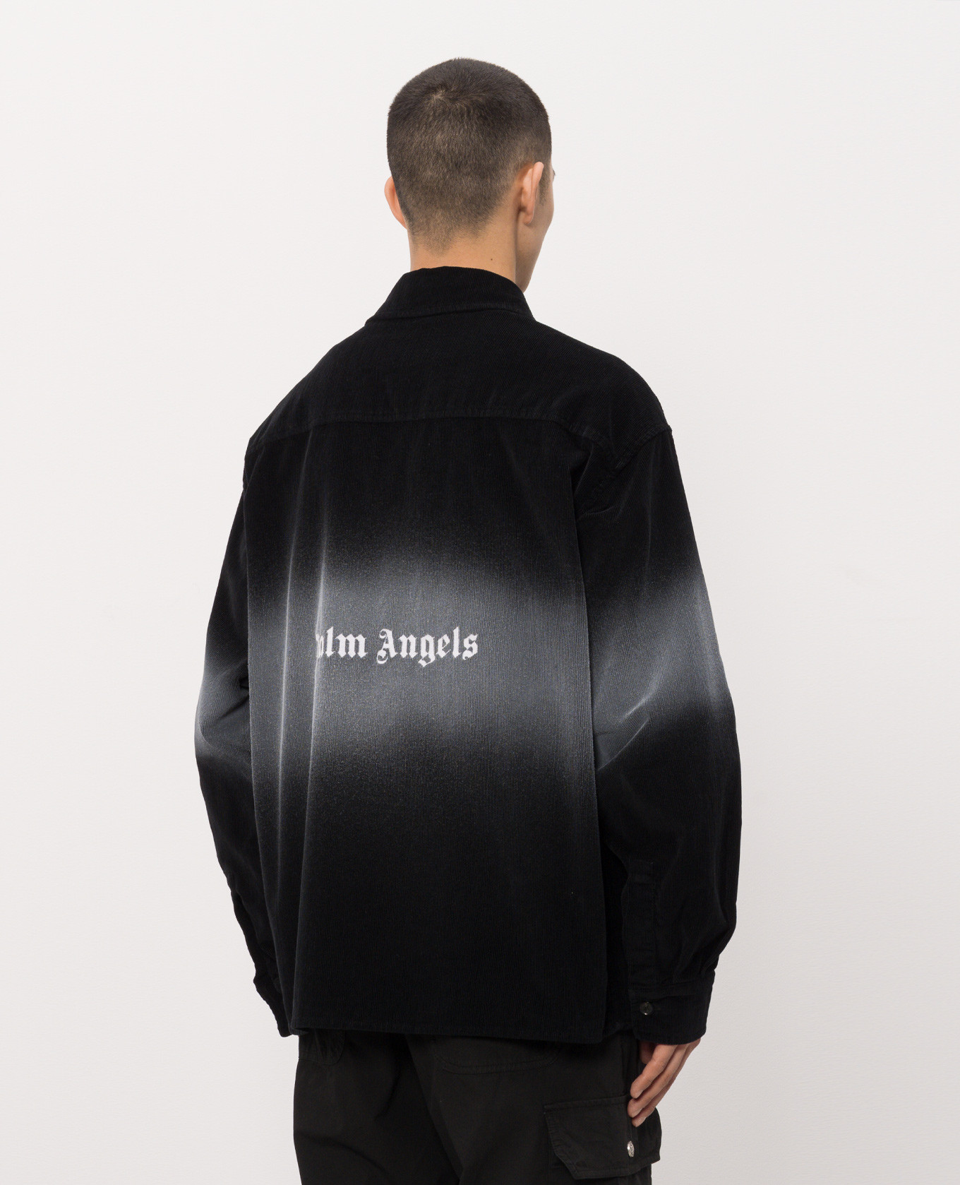 Black velvet shirt with a degraded effect Palm Angels
Black velvet shirt with a degraded effect Palm Angels