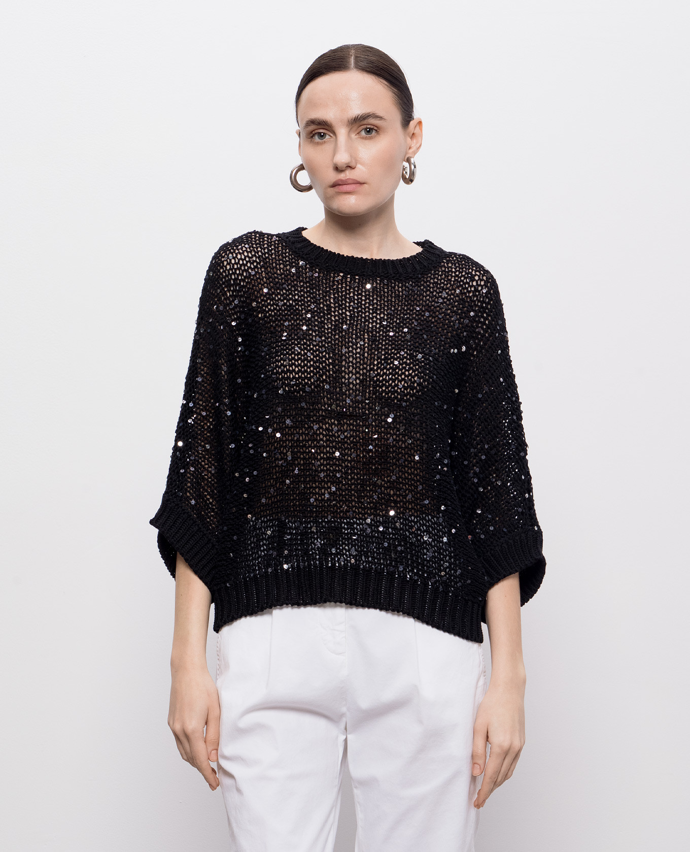 Black sequined jumper Peserico
Black sequined jumper Peserico