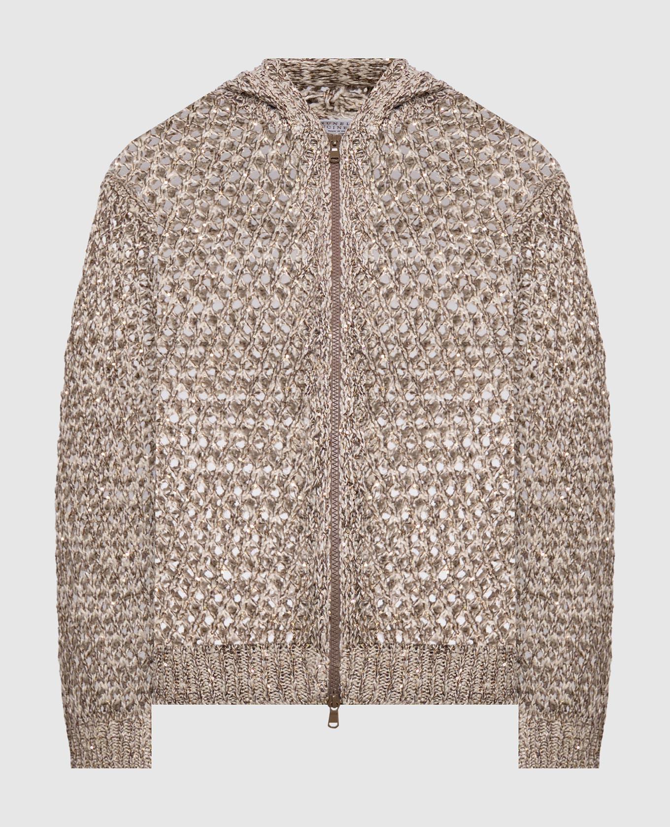 Brown openwork cardigan with silk and linen Brunello Cucinelli
Brown openwork cardigan with silk and linen Brunello Cucinelli