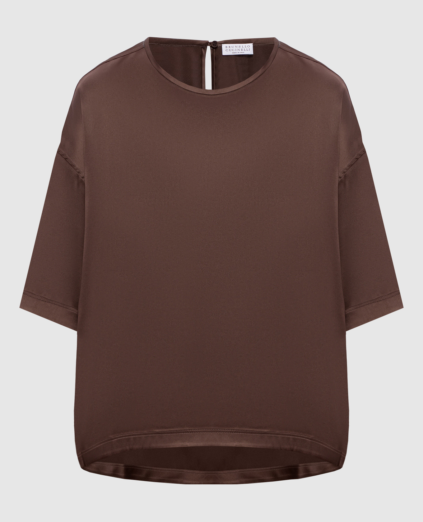 Brown silk blouse Brunello Cucinelli
Brown silk blouse Brunello Cucinelli