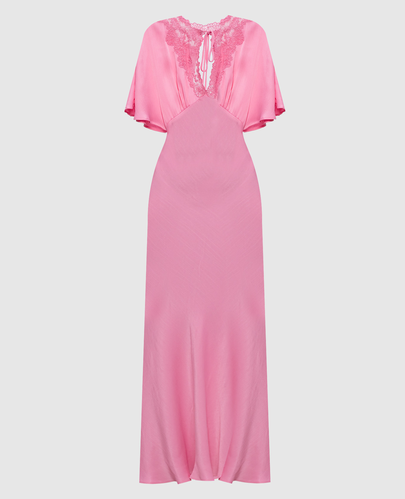Pink maxi dress with lace Twinset
Pink maxi dress with lace Twinset