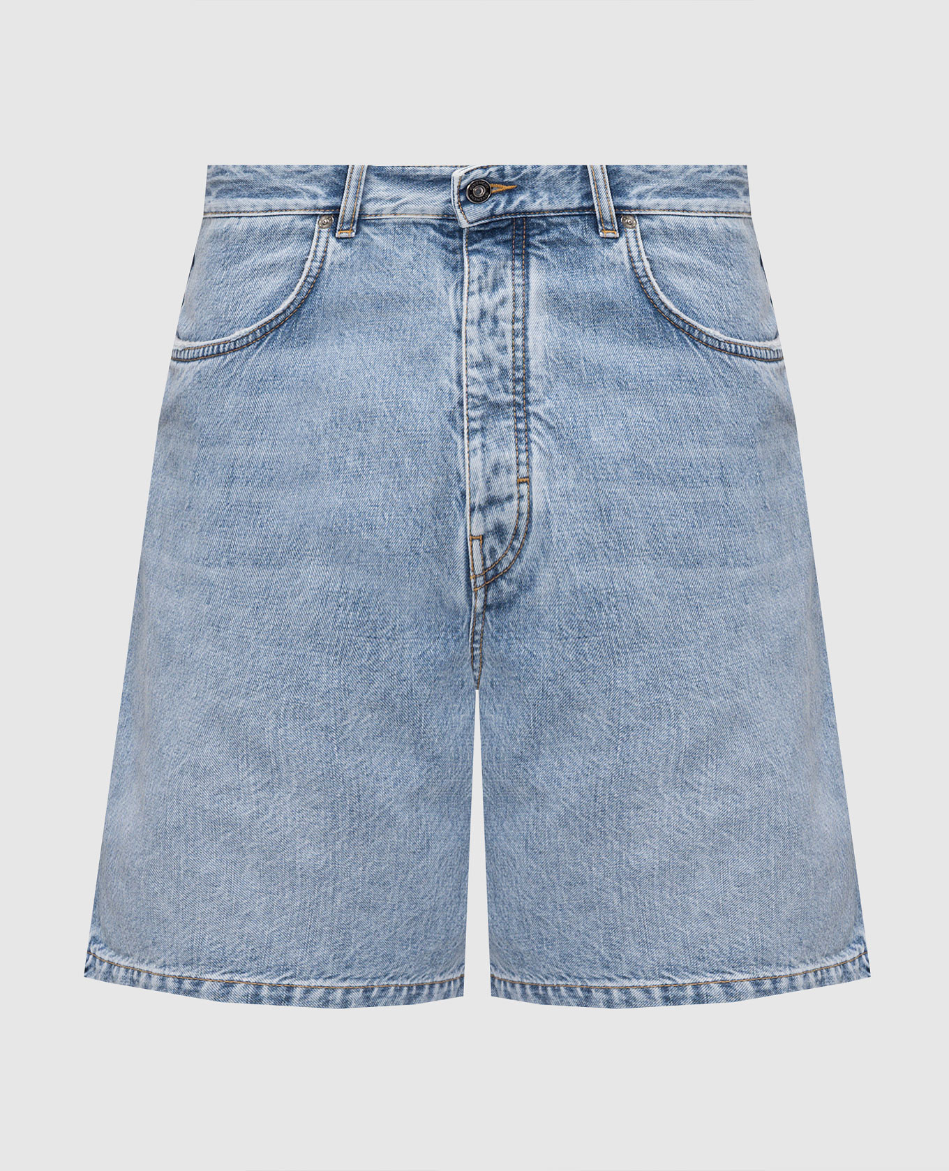 Blue denim Bermuda shorts with logo patch Givenchy, Light blue
Blue denim Bermuda shorts with logo patch Givenchy, Light blue