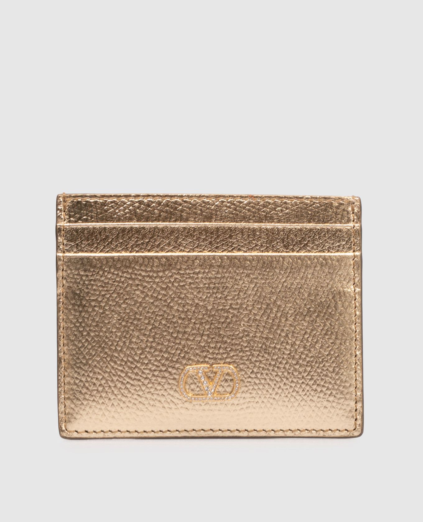 VLogo Signature Gold Leather Cardholder Valentino, Golden
VLogo Signature Gold Leather Cardholder Valentino, Golden