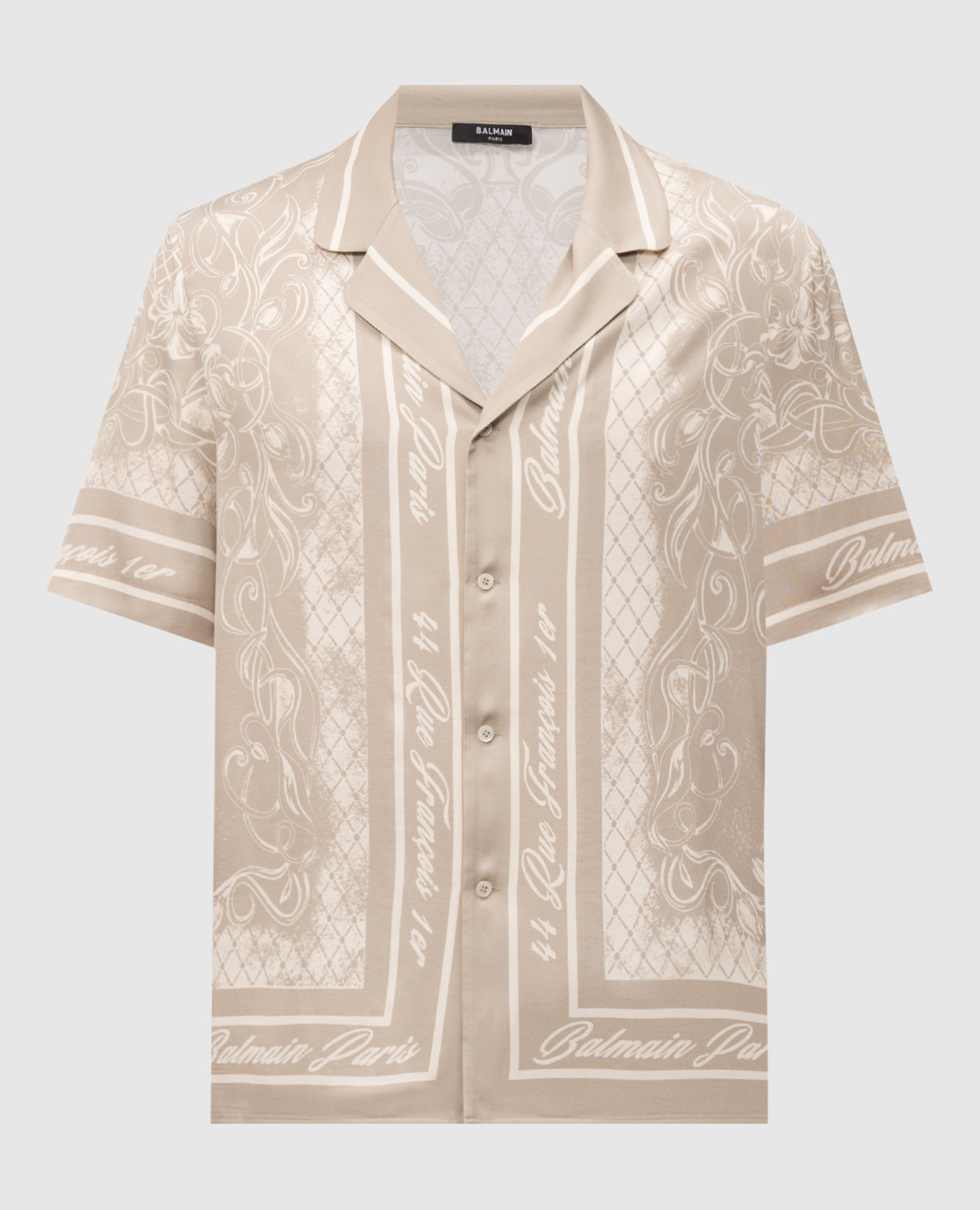 Beige Foulard shirt with print Balmain
Beige Foulard shirt with print Balmain