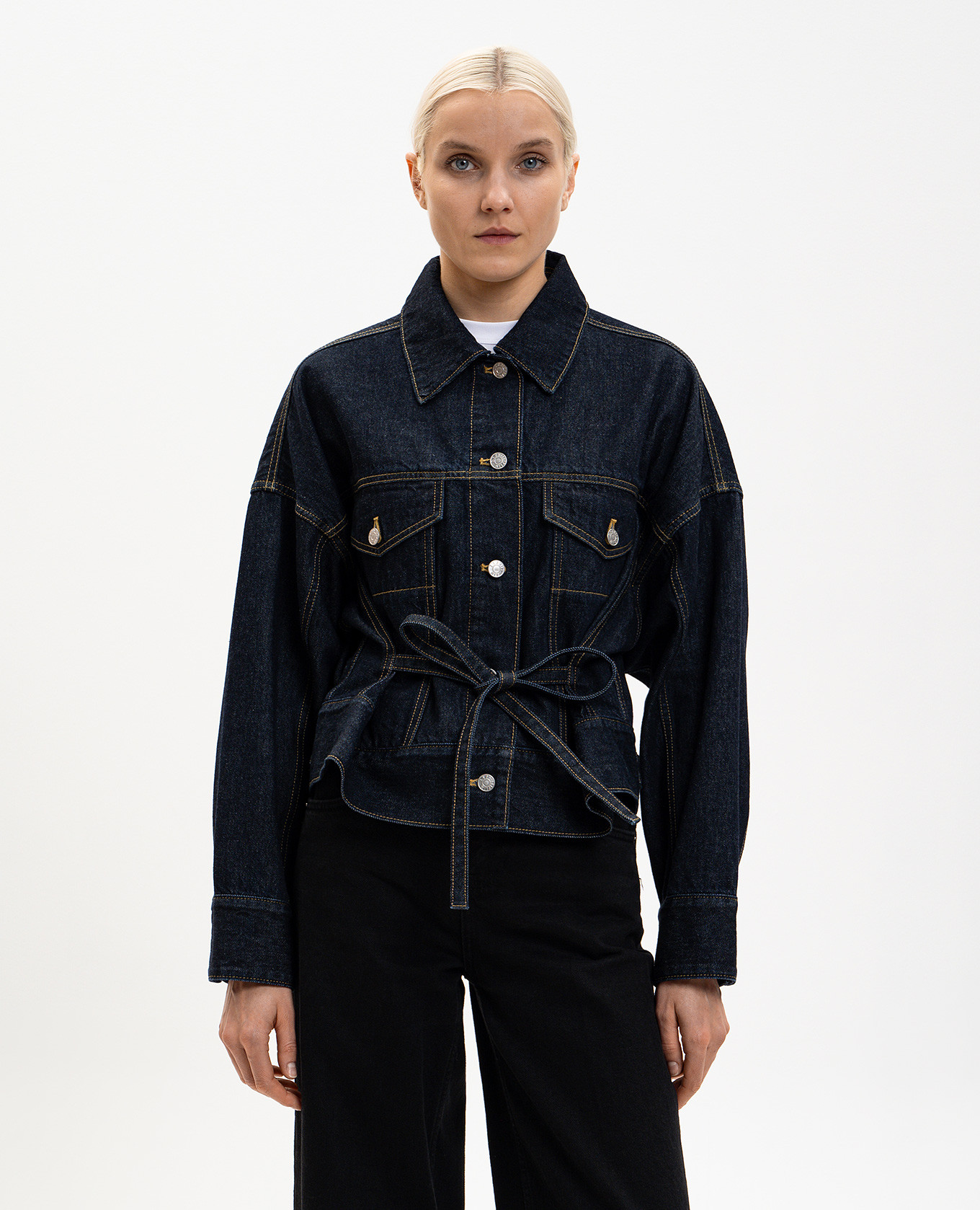 Blue denim jacket with logo patch 3.1 Phillip Lim
Blue denim jacket with logo patch 3.1 Phillip Lim