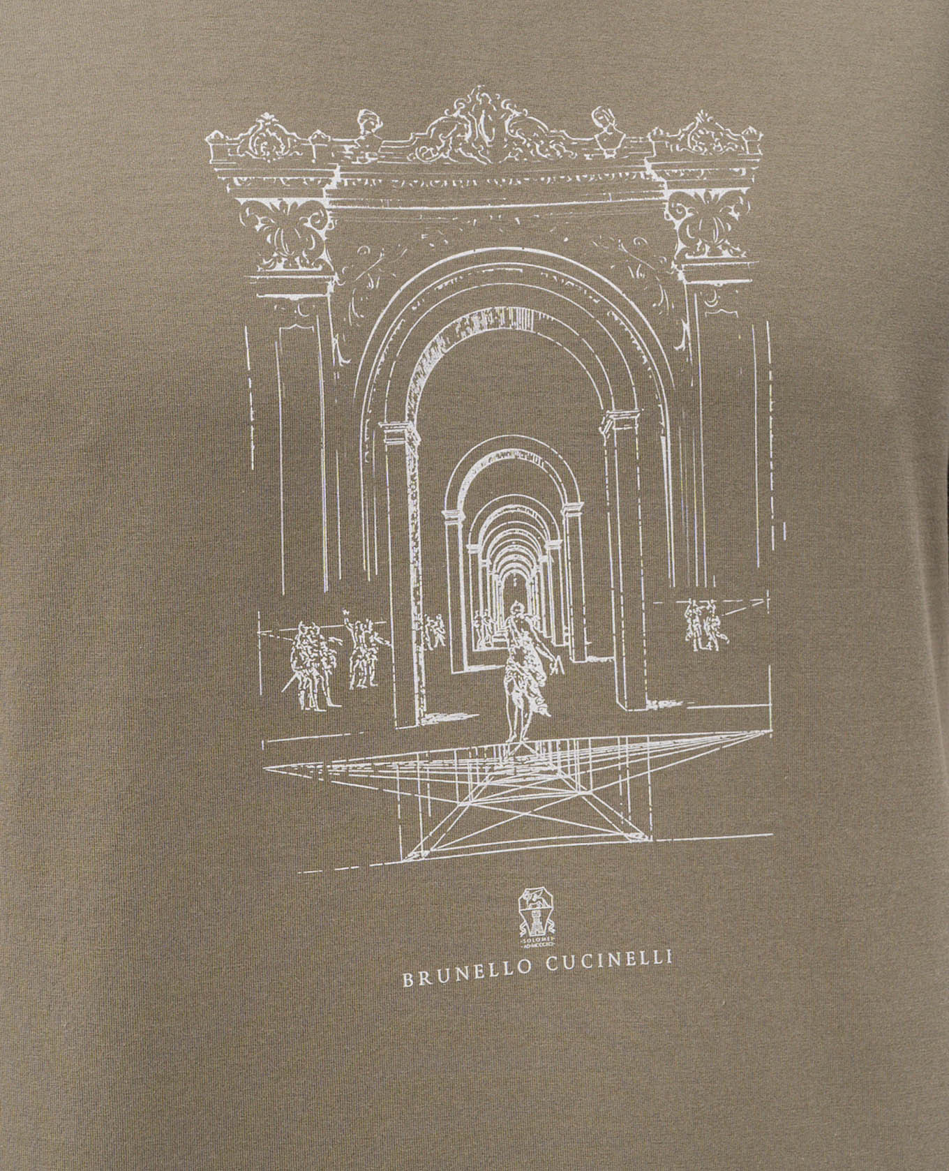 Khaki T-shirt with print Brunello Cucinelli
Khaki T-shirt with print Brunello Cucinelli