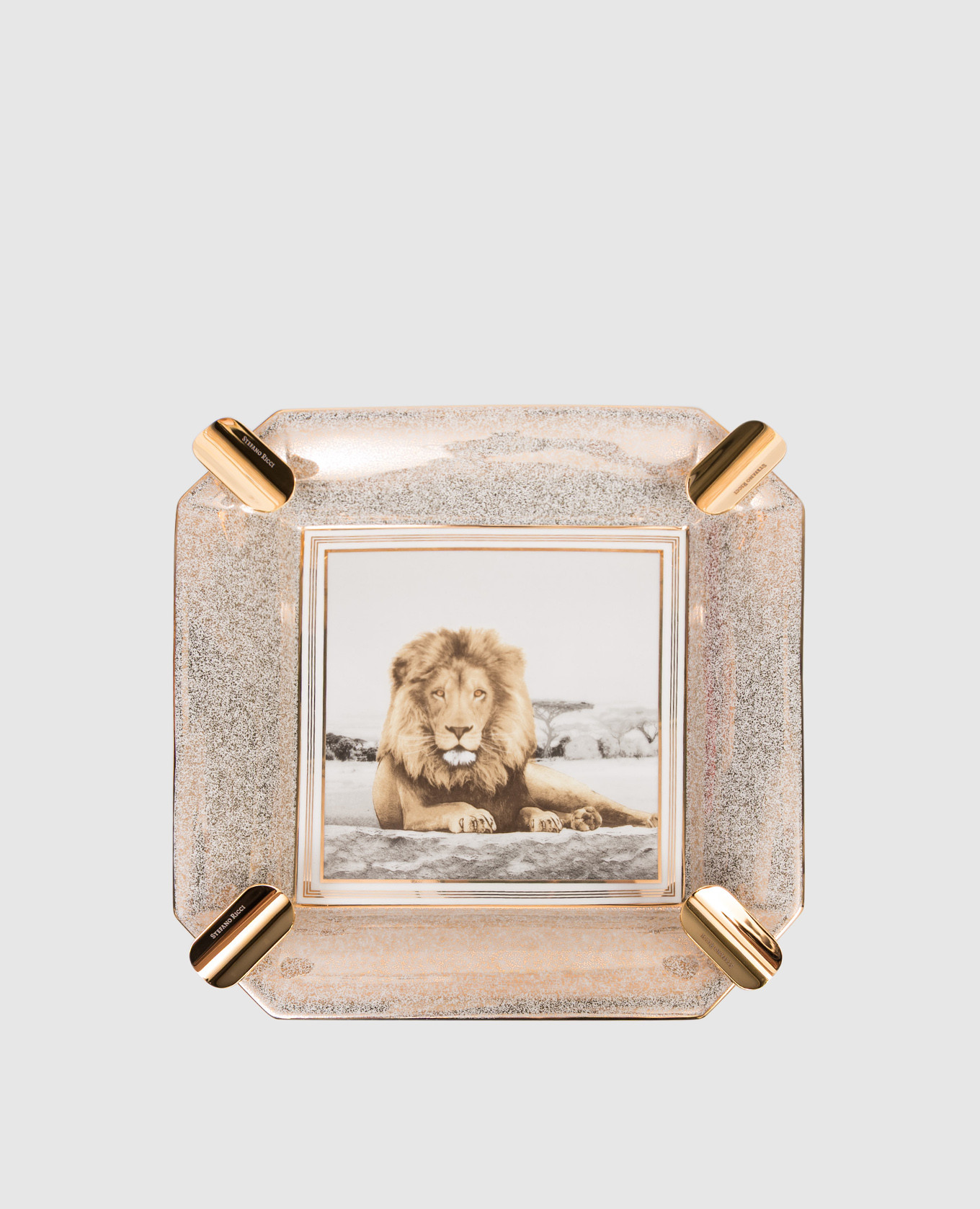 Porcelain cigar ashtray with print Stefano Ricci, Golden
Porcelain cigar ashtray with print Stefano Ricci, Golden