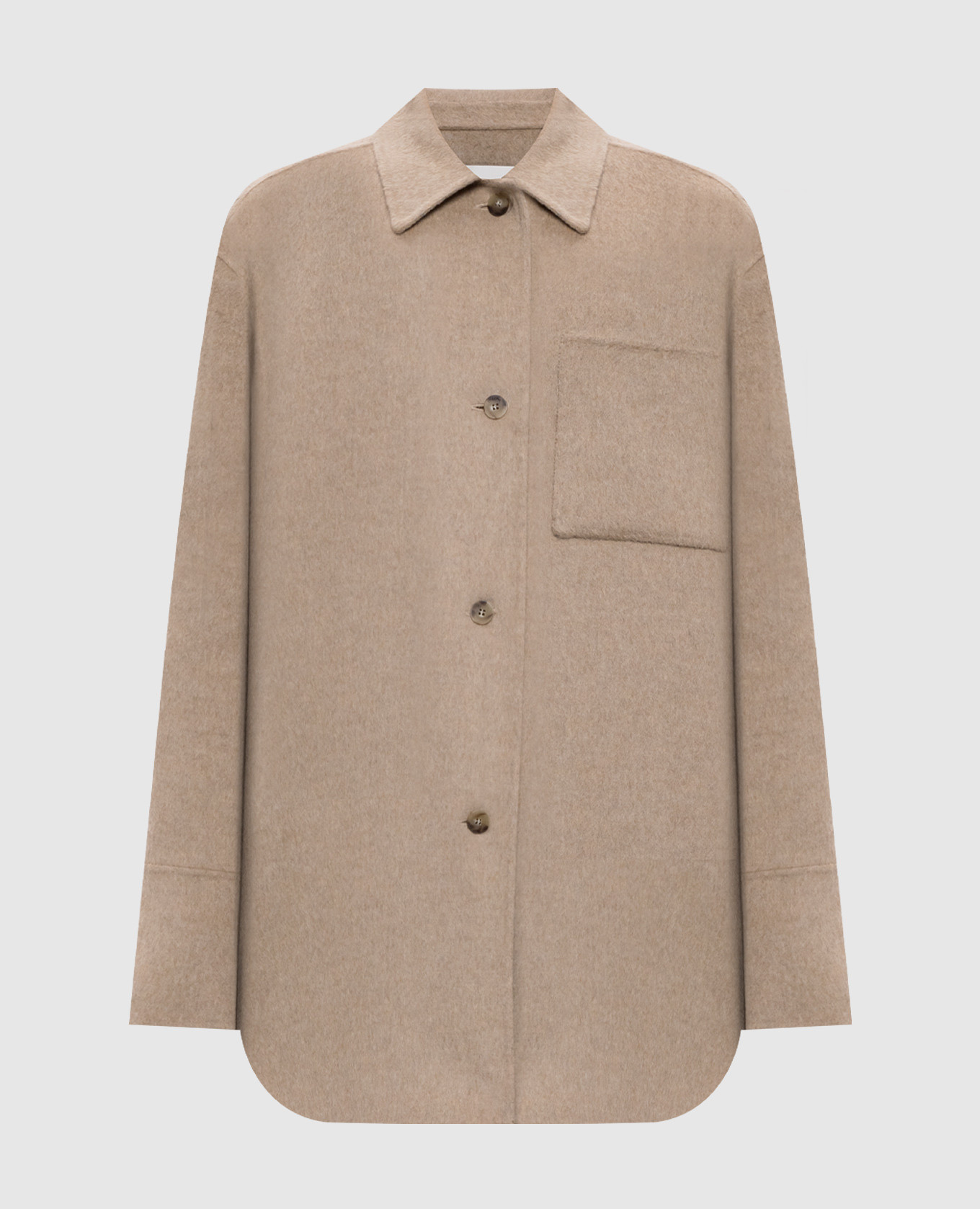 Beige Wada wool and cashmere shirt jacket JOSEPH
Beige Wada wool and cashmere shirt jacket JOSEPH
