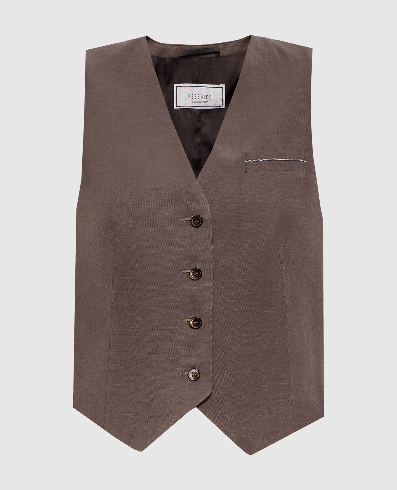Brown linen vest Peserico
Brown linen vest Peserico