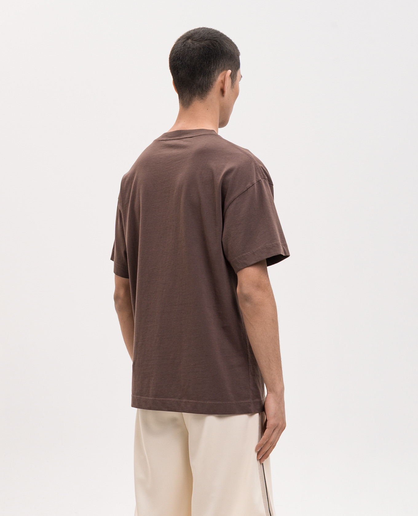 Brown T-shirt with logo print Palm Angels
Brown T-shirt with logo print Palm Angels