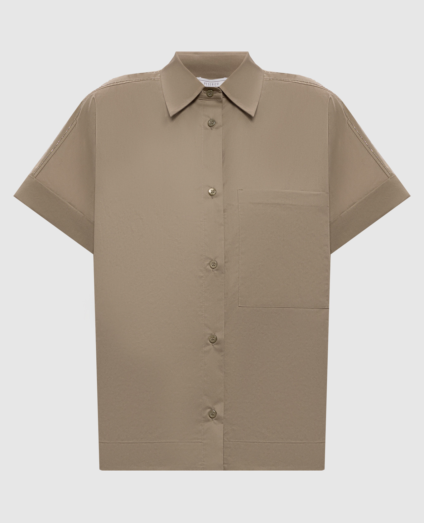 Khaki shirt with lapels Peserico
Khaki shirt with lapels Peserico