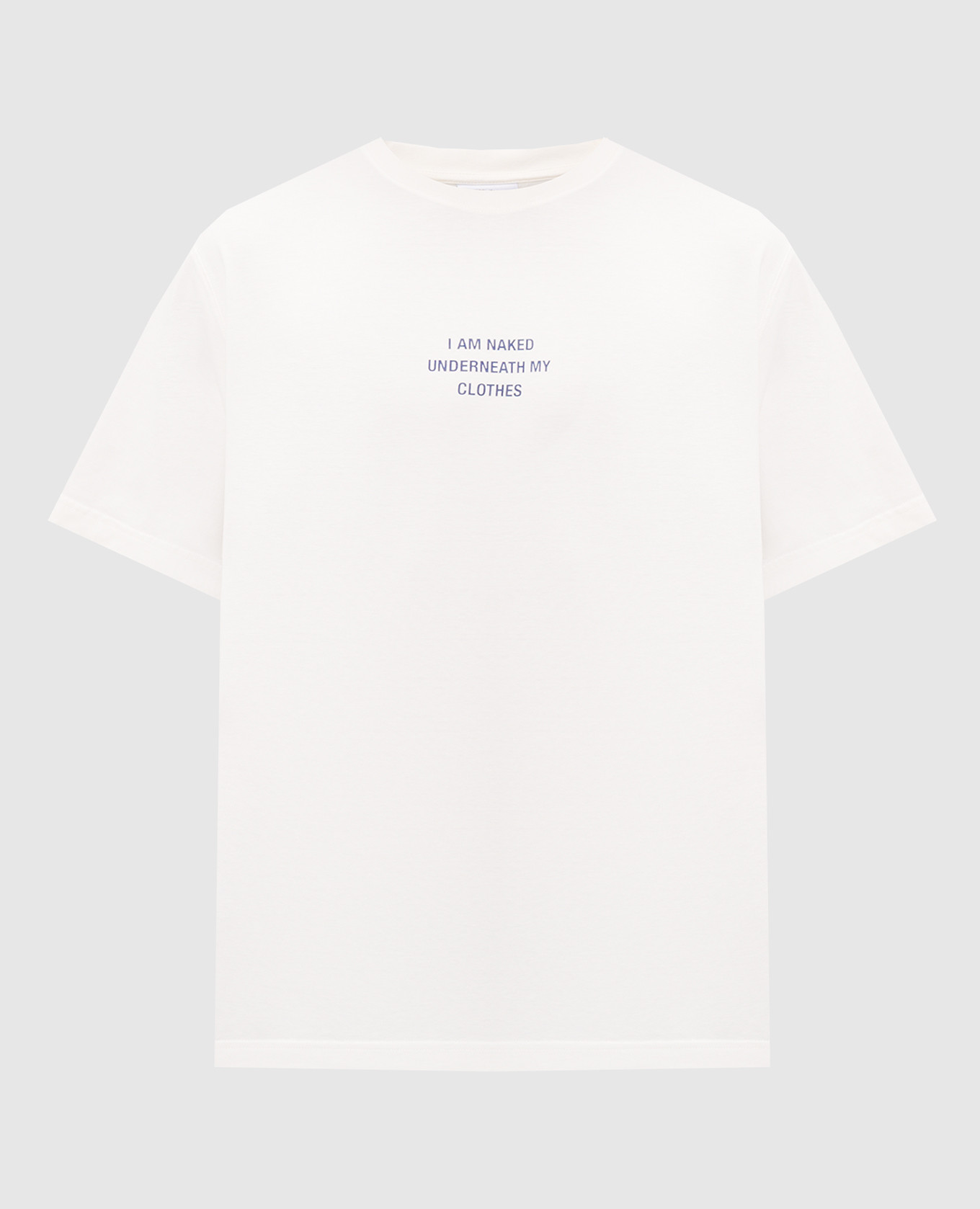 Ivory T-shirt with a print of the inscription Vetements, Beige
Ivory T-shirt with a print of the inscription Vetements, Beige