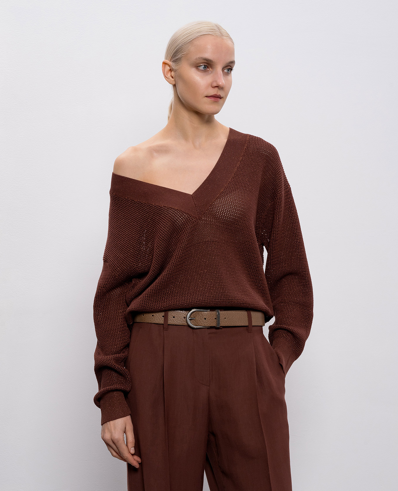 Brown leather belt with monil chain Brunello Cucinelli
Brown leather belt with monil chain Brunello Cucinelli